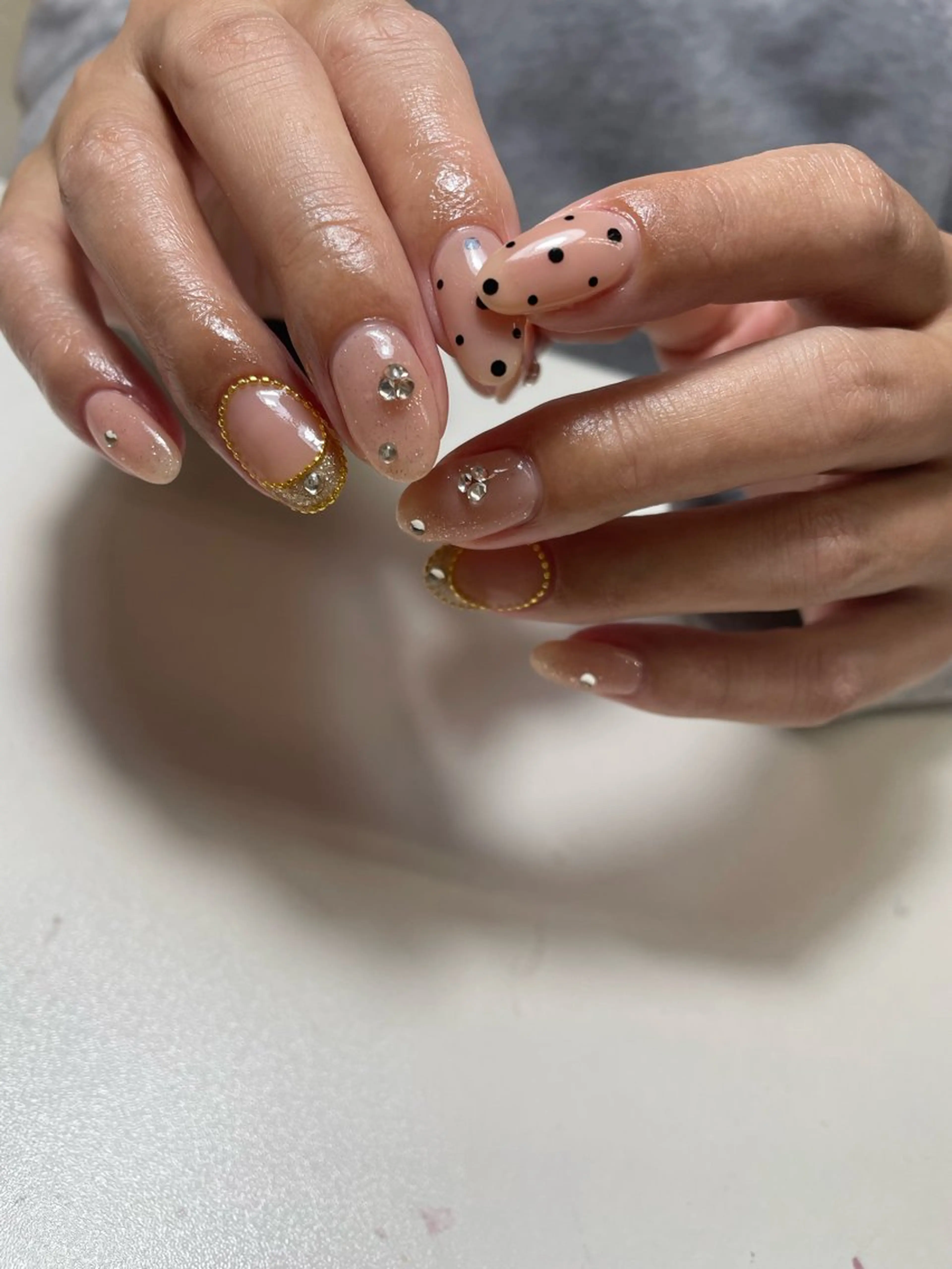 ネイル ニュアンスネイル ハンドネイル フットネイル 🌕akuri🌖 渋谷/nuanceのネイルデザイン