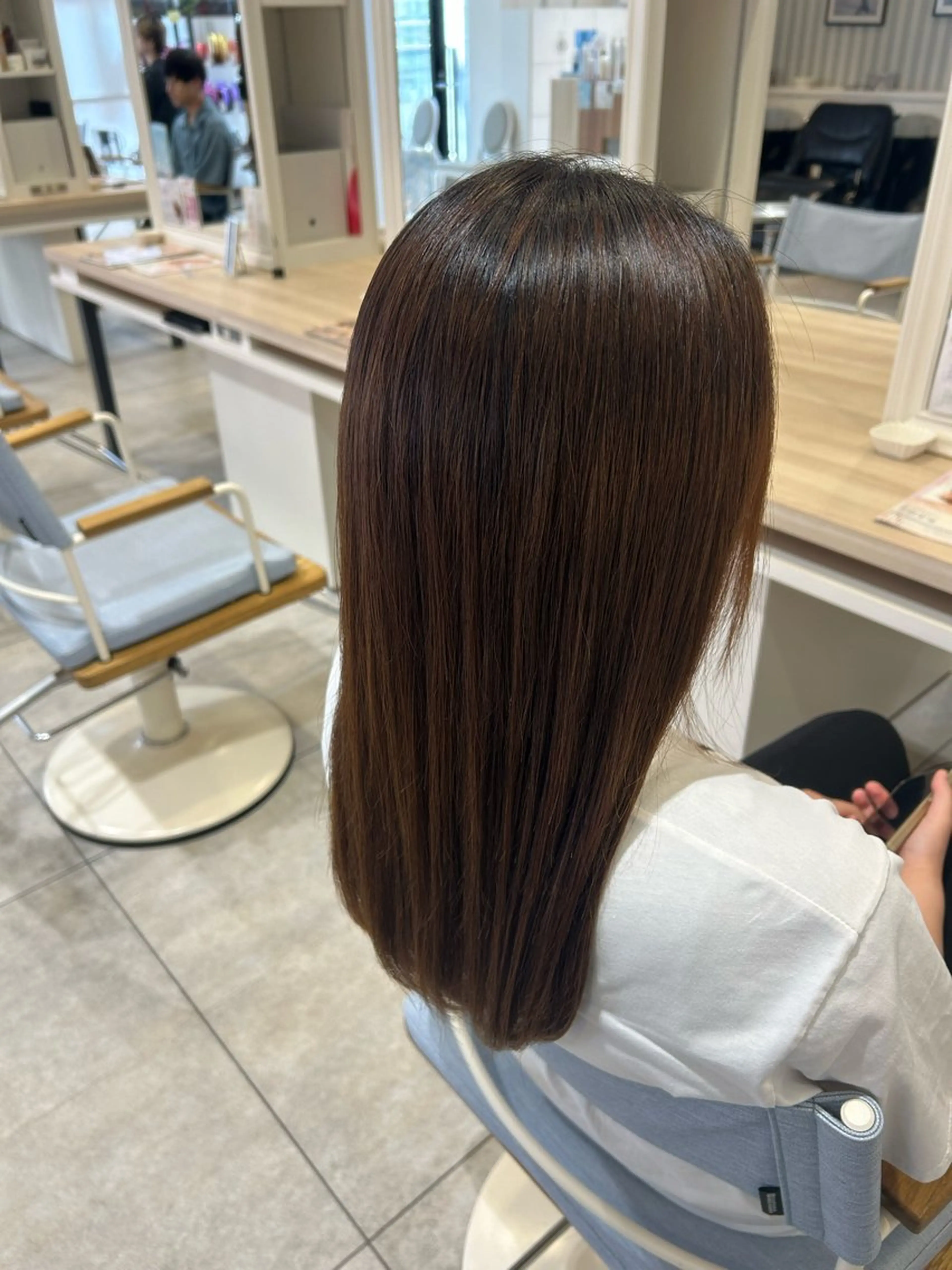 ロング 縮毛矯正 《.Xian》ミサキ /艶髪/メンズパーマのヘアスタイル