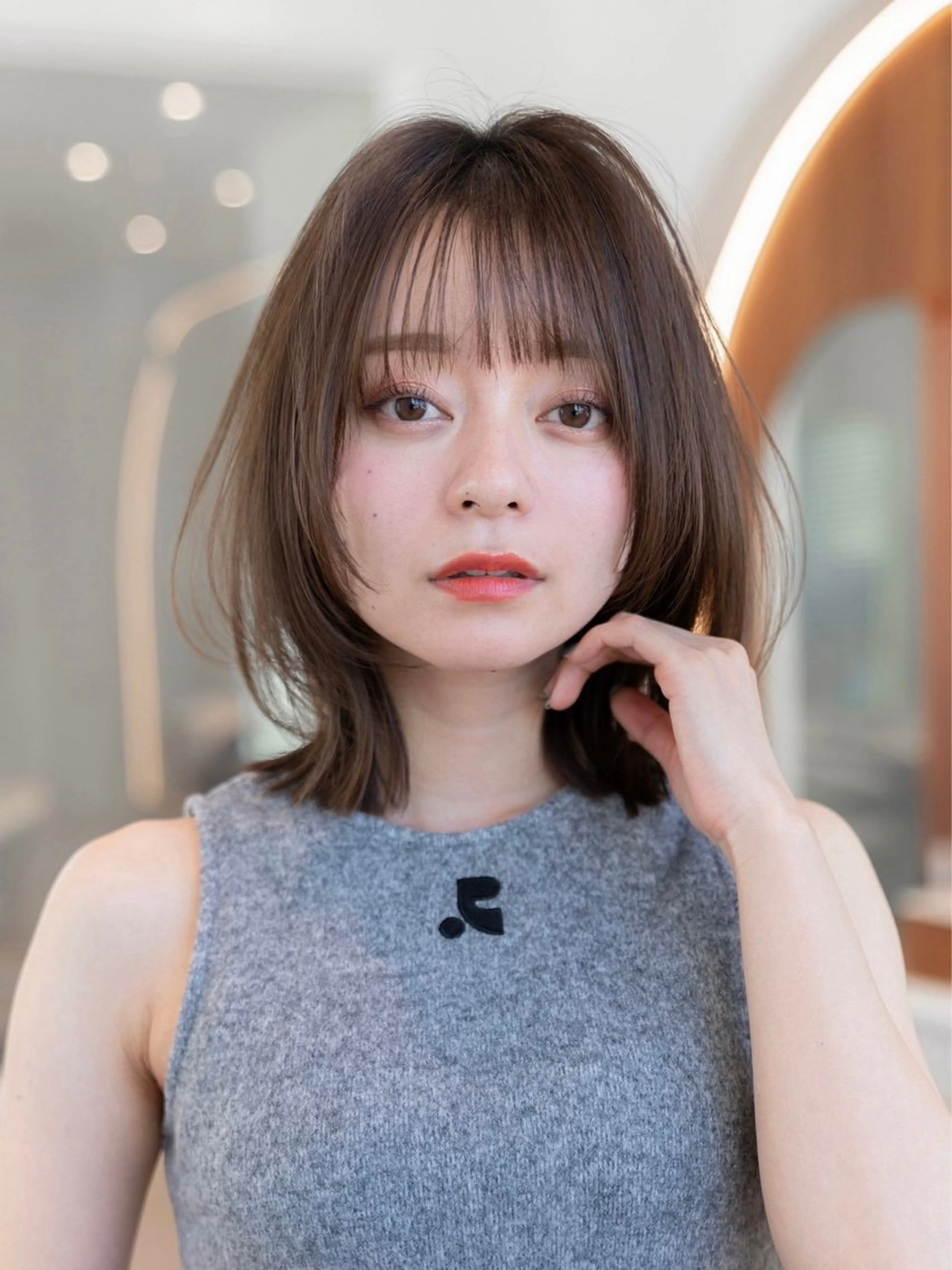 ミディアム カラー カット ヘアカラー トリートメント 🉐レイヤー/塩見 弘樹🉐渋谷のヘアスタイル