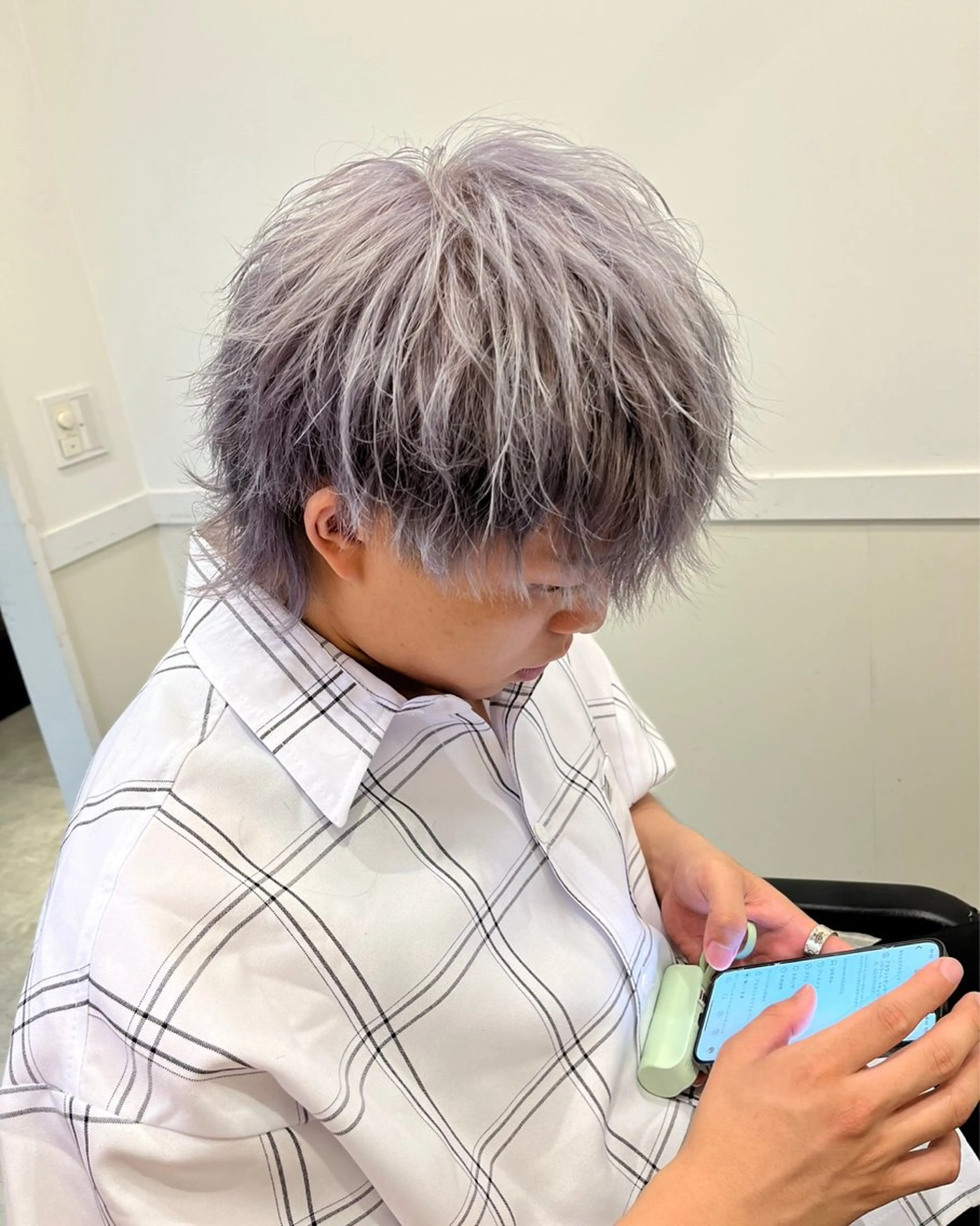 カラー メンズ メンズブリーチ ブリーチ 透明感カラー ダブルカラー 髪質改善 【ただの天才 🎨】のヘアスタイル