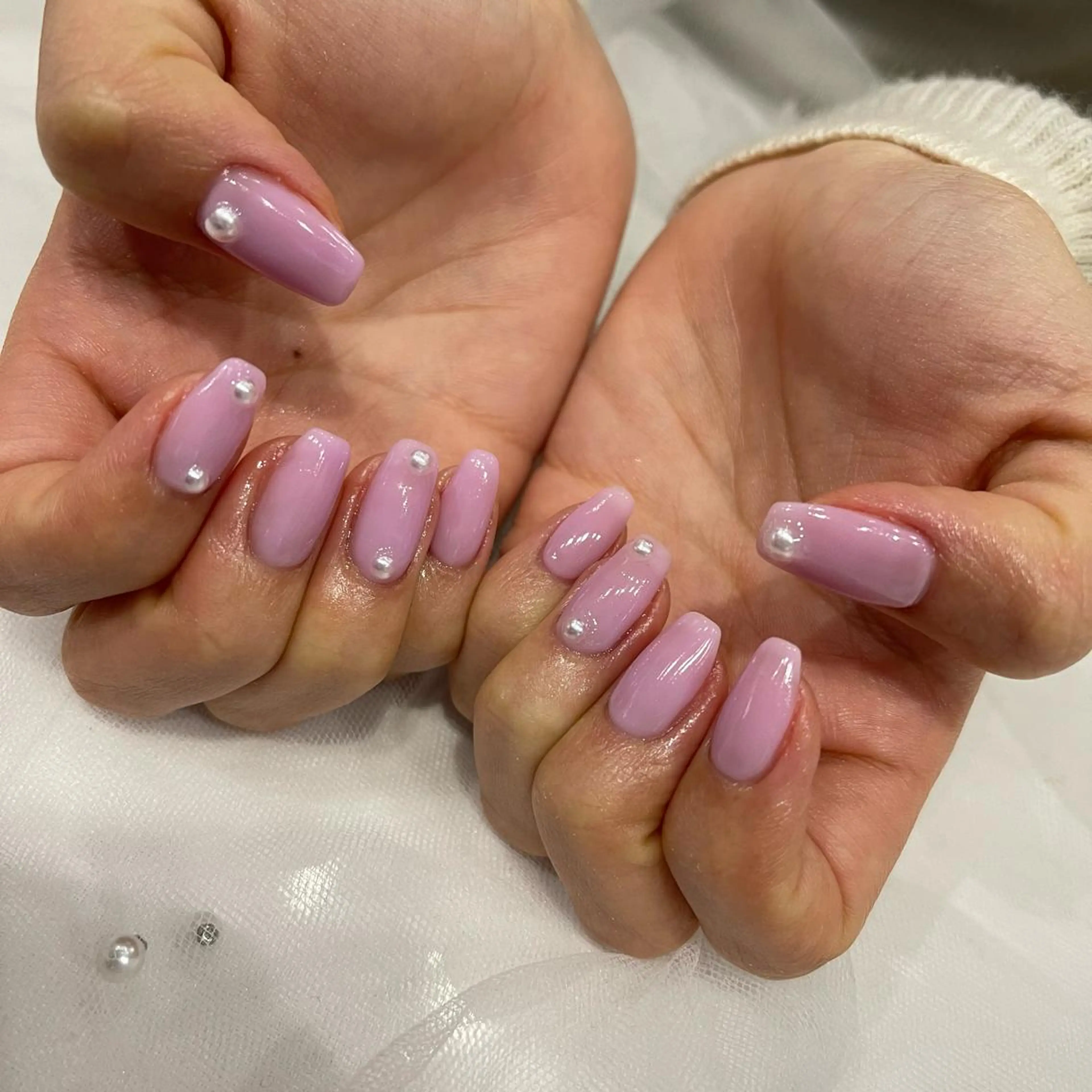 ネイル ワンカラーネイル Wish Nail 恒川のネイルデザイン