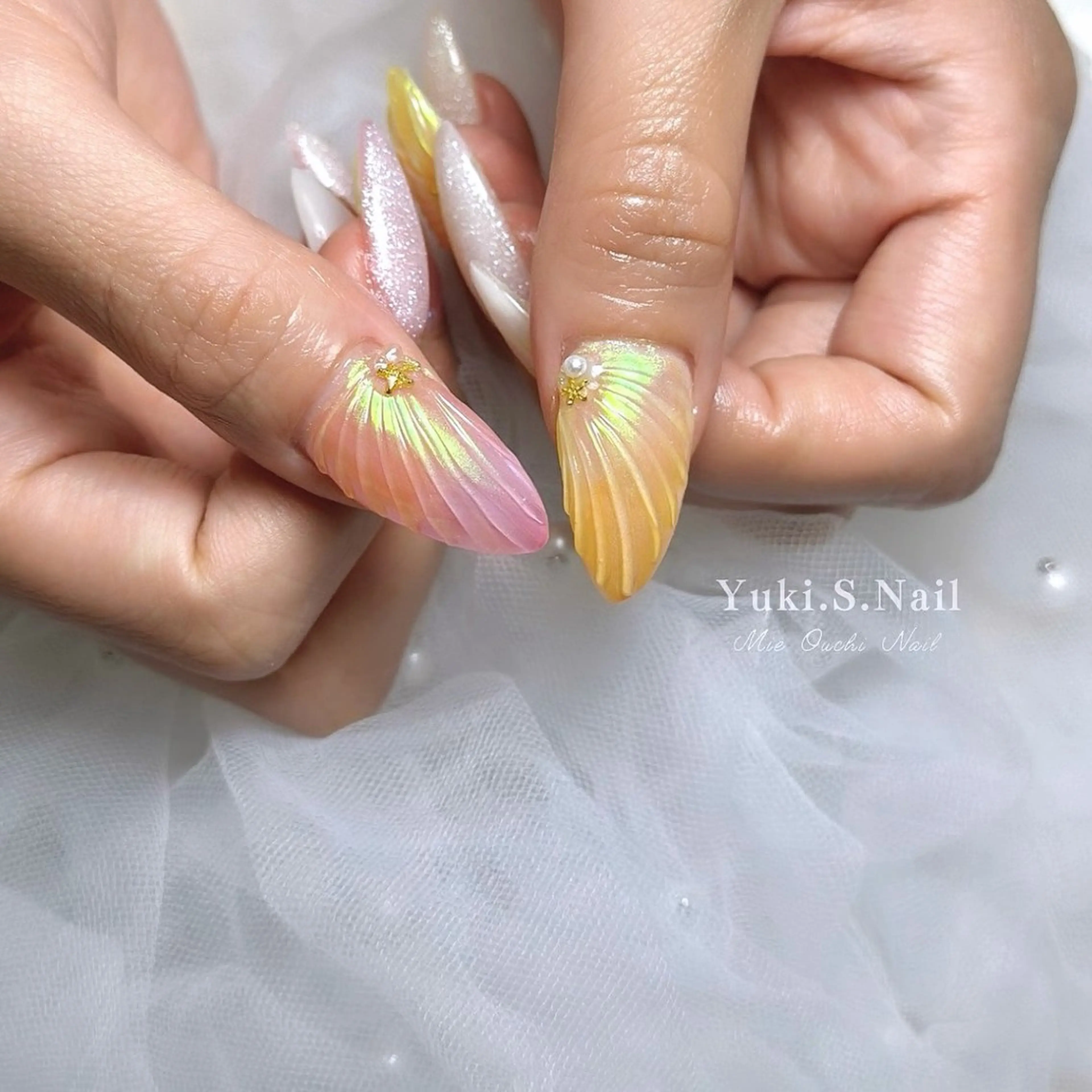 ロング ハンドネイル Yuki S.Nailのネイルデザイン