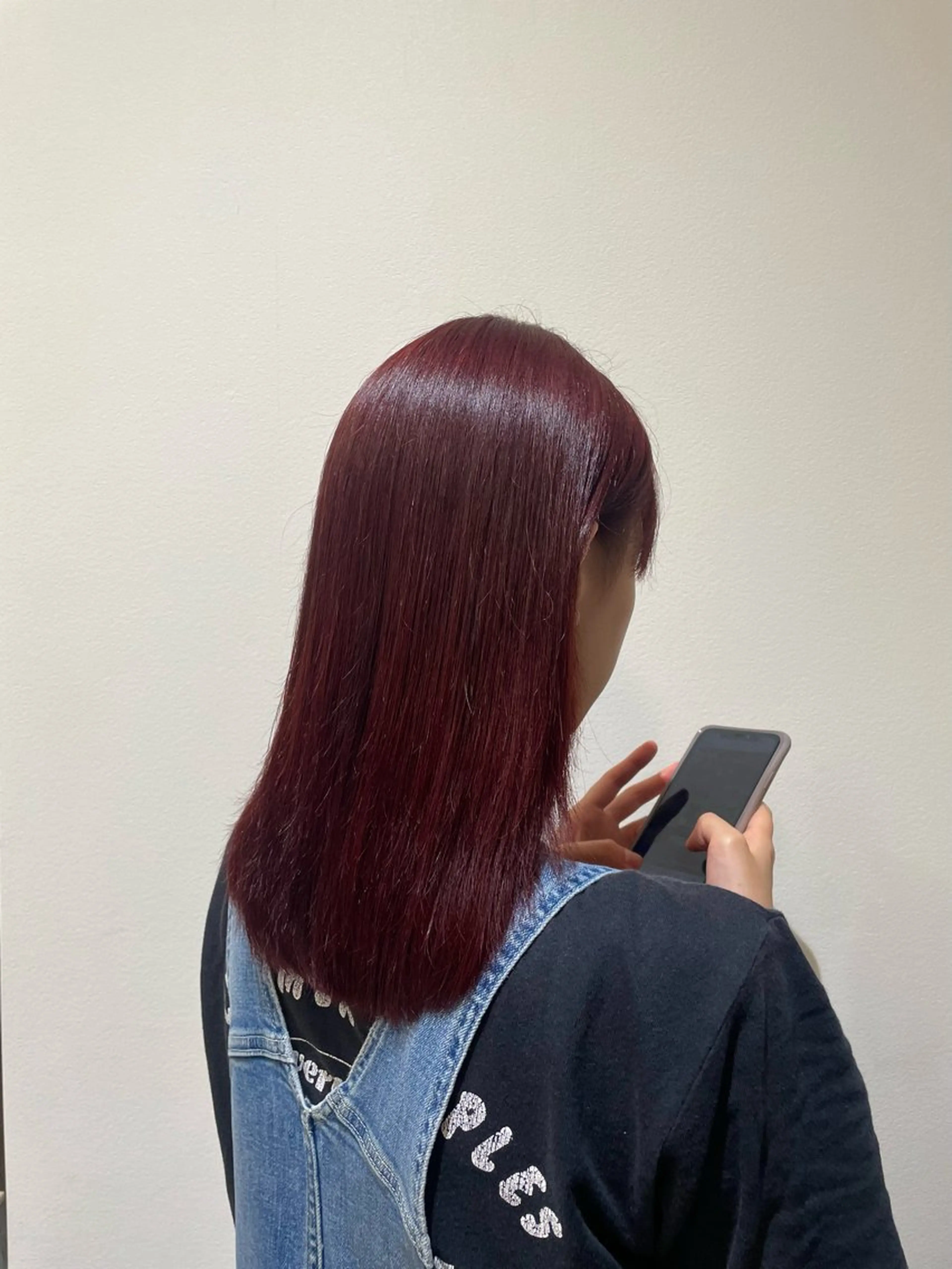 カラー レッドカラー Agu 西台店 衣莉💫のヘアスタイル