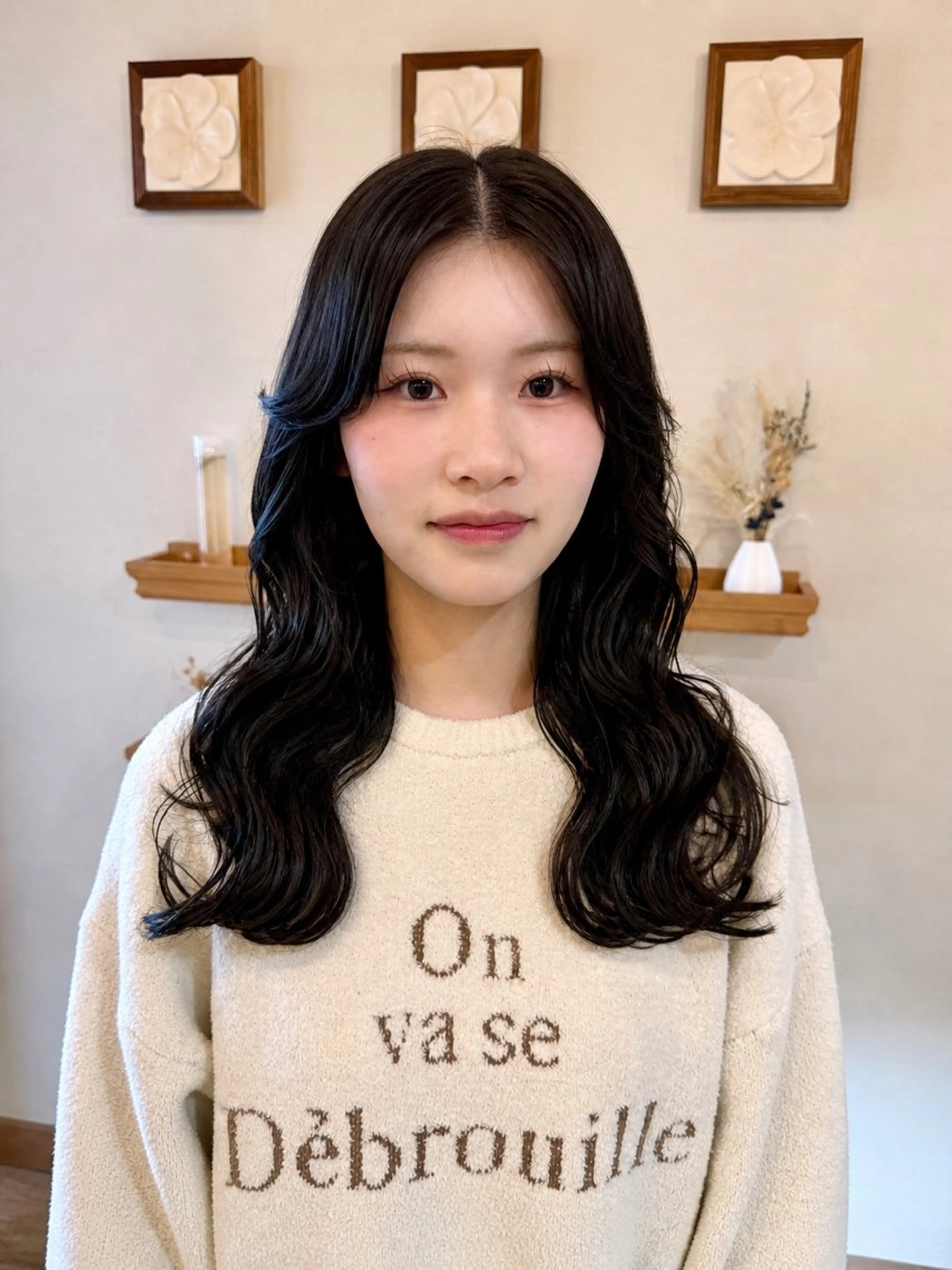 ロング カラー レイヤーカット カット ヘアカラー トリートメント 角岡 真帆のヘアスタイル