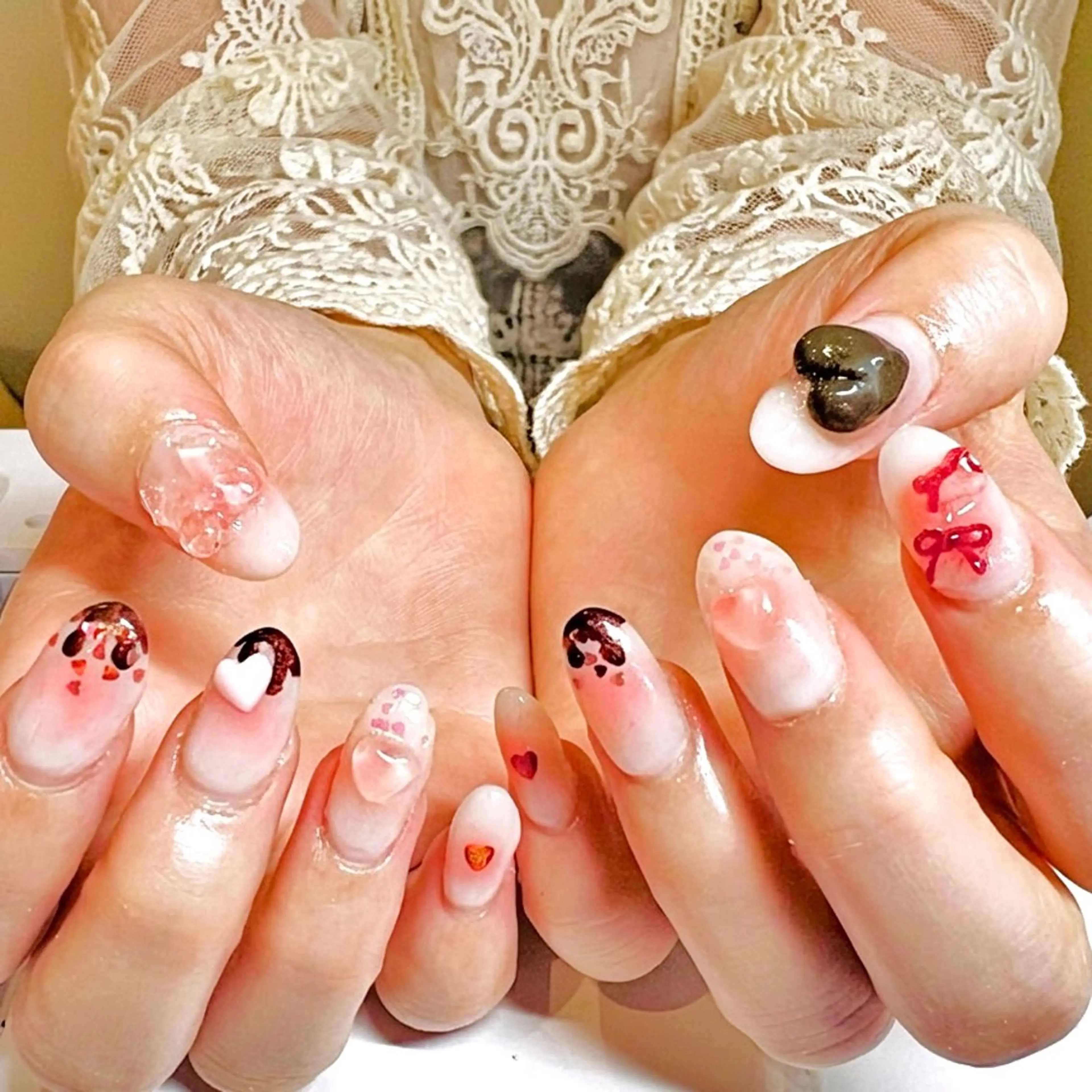 セミロング ハンドネイル Nail Salon midnightのネイルデザイン