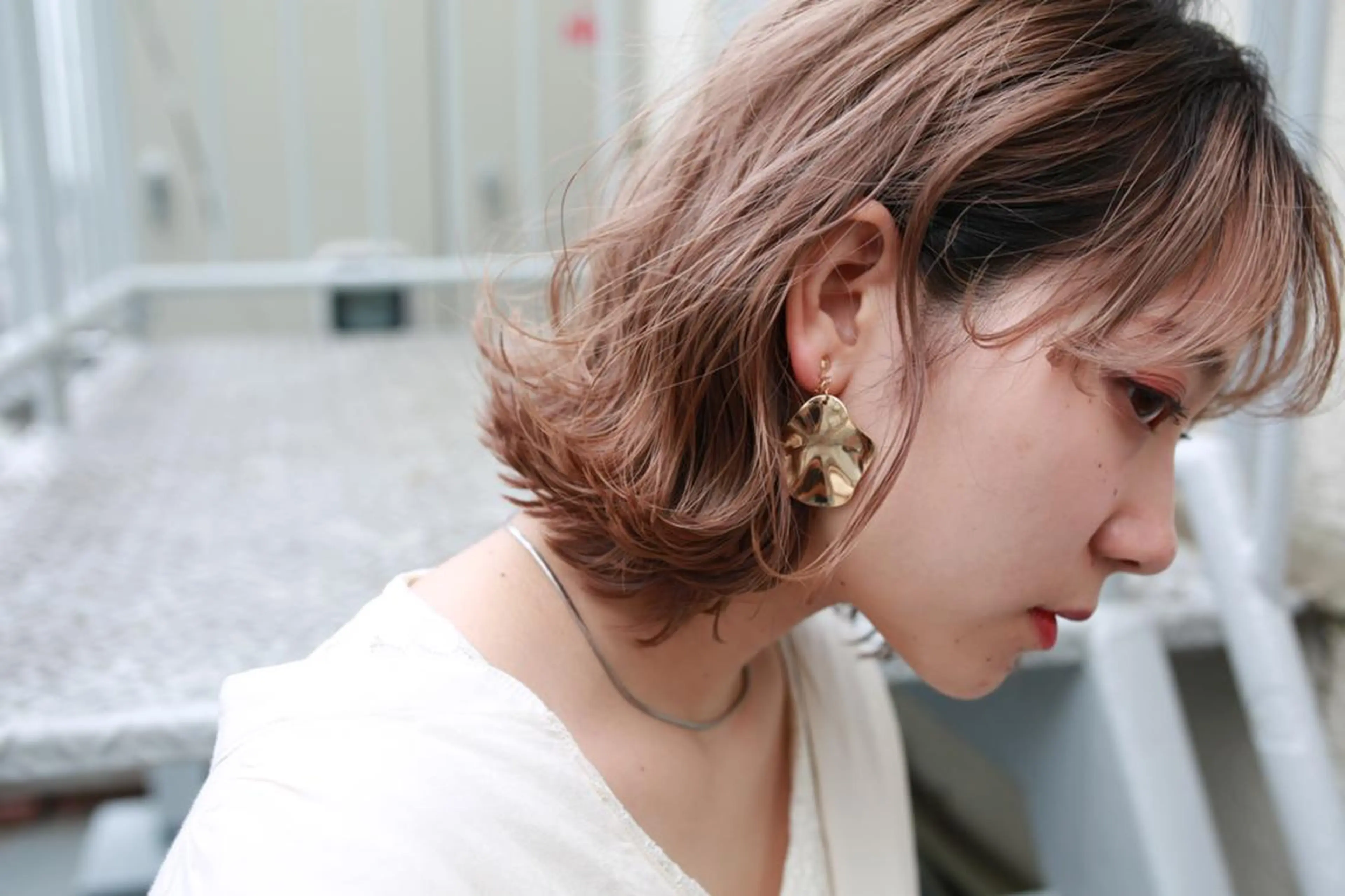 ミディアム カラー パーマ ヘアアレンジ 大久保寿高✨ なりたい色を叶える✨のヘアスタイル