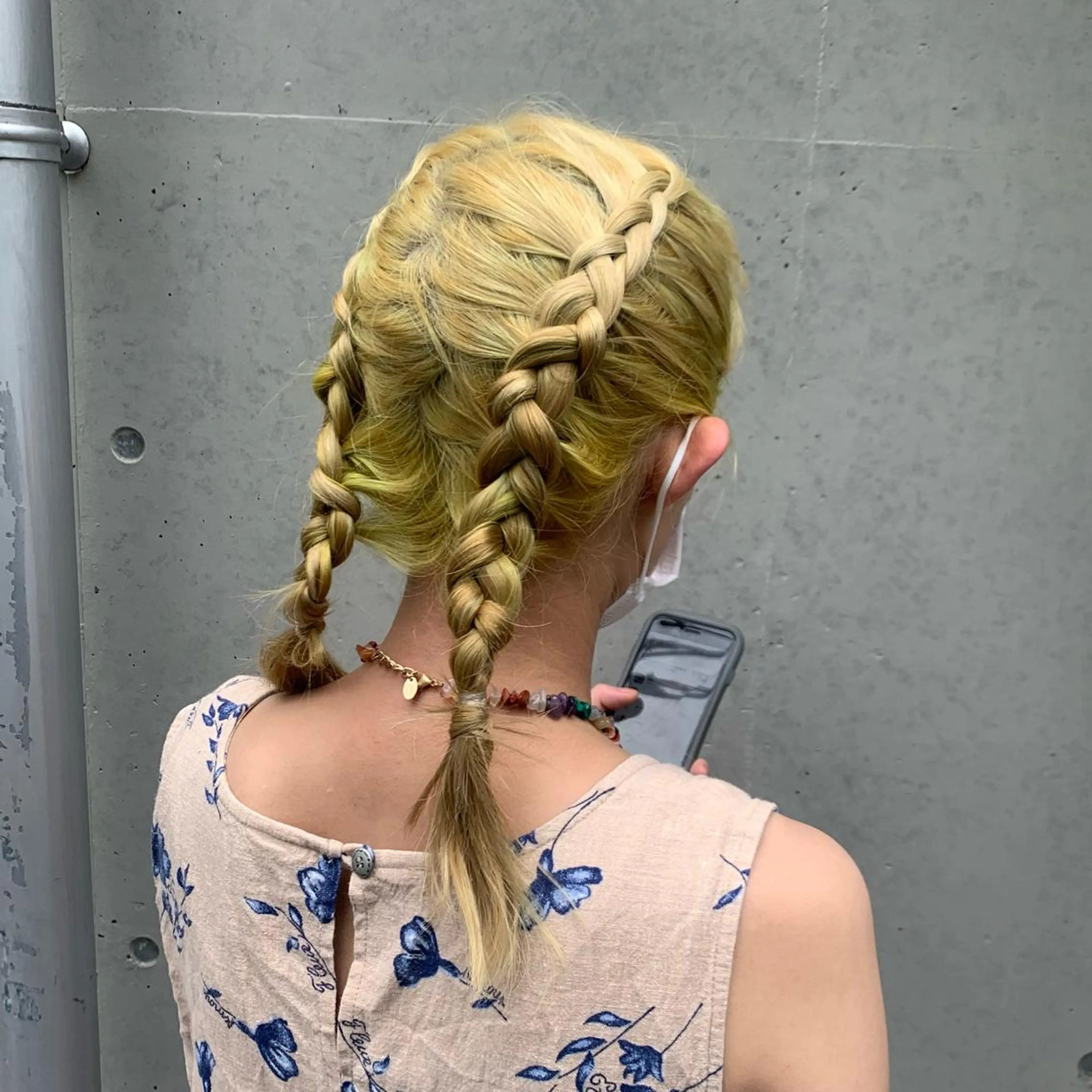 セミロング カラー パーマ ヘアアレンジ 🎀オイダイラ モモカ🎀のヘアスタイル