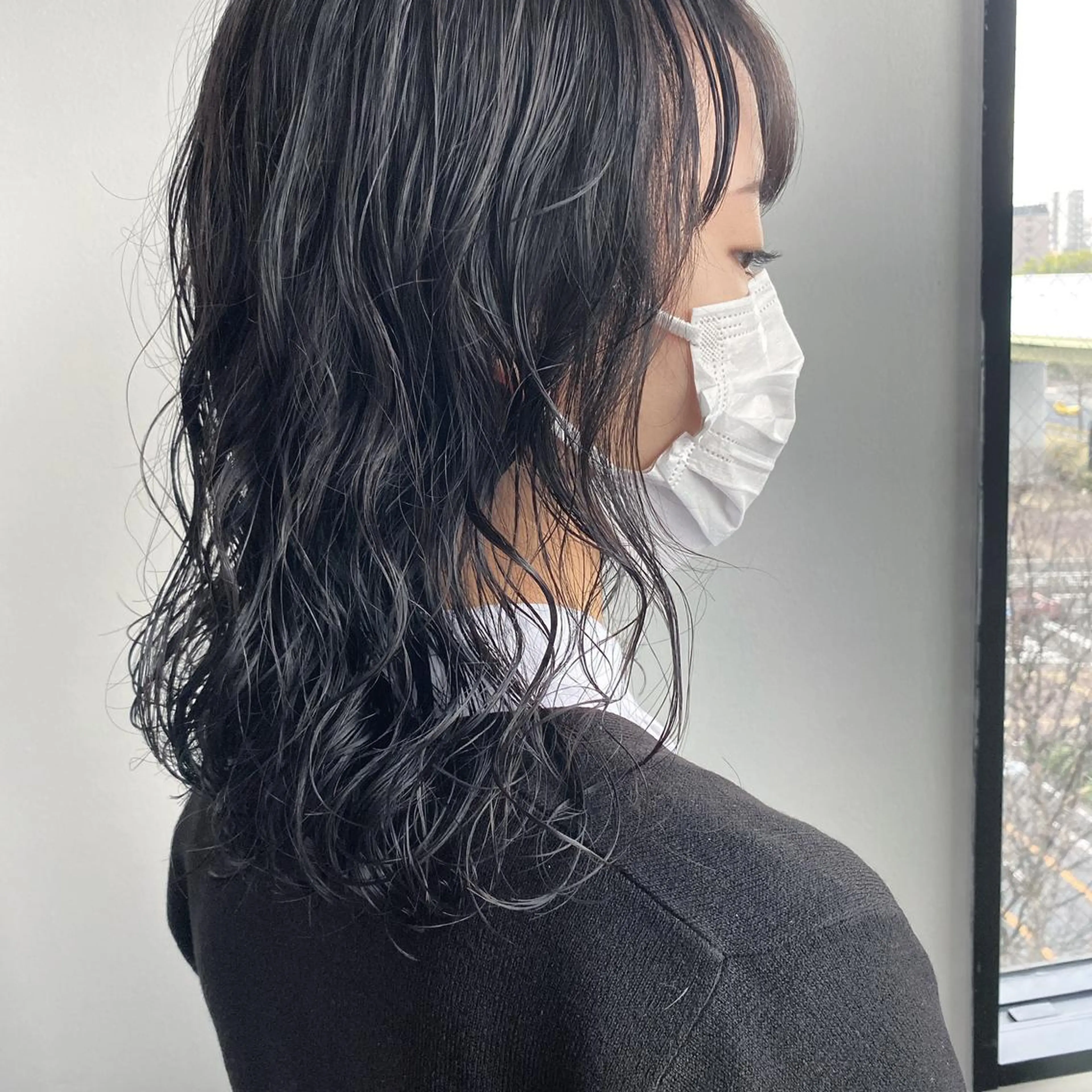 ミディアム カラー パーマ パーマ トリートメント マンツーマン施術🦋 ayajuのヘアスタイル