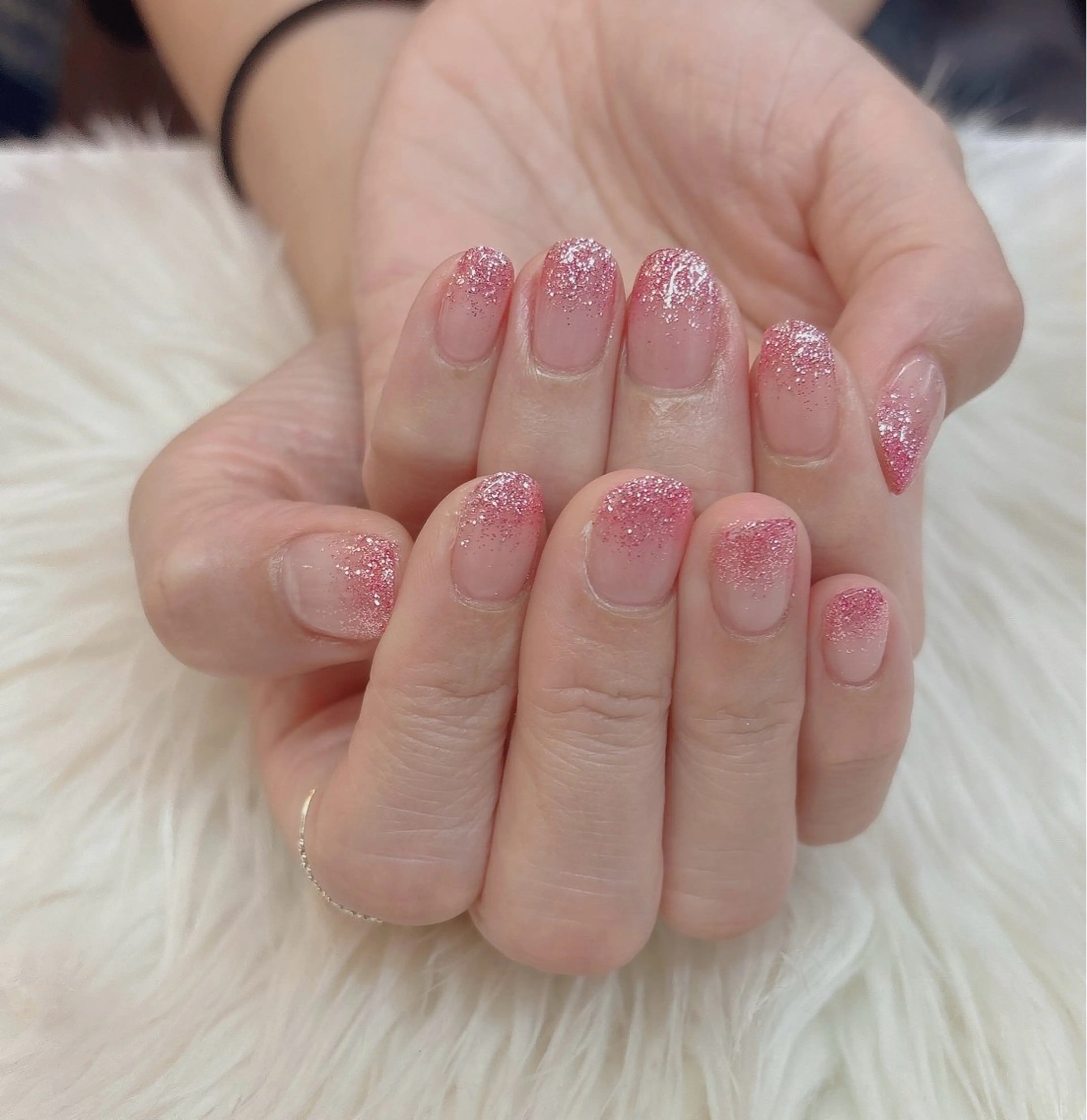 ラメグラデーションの写真