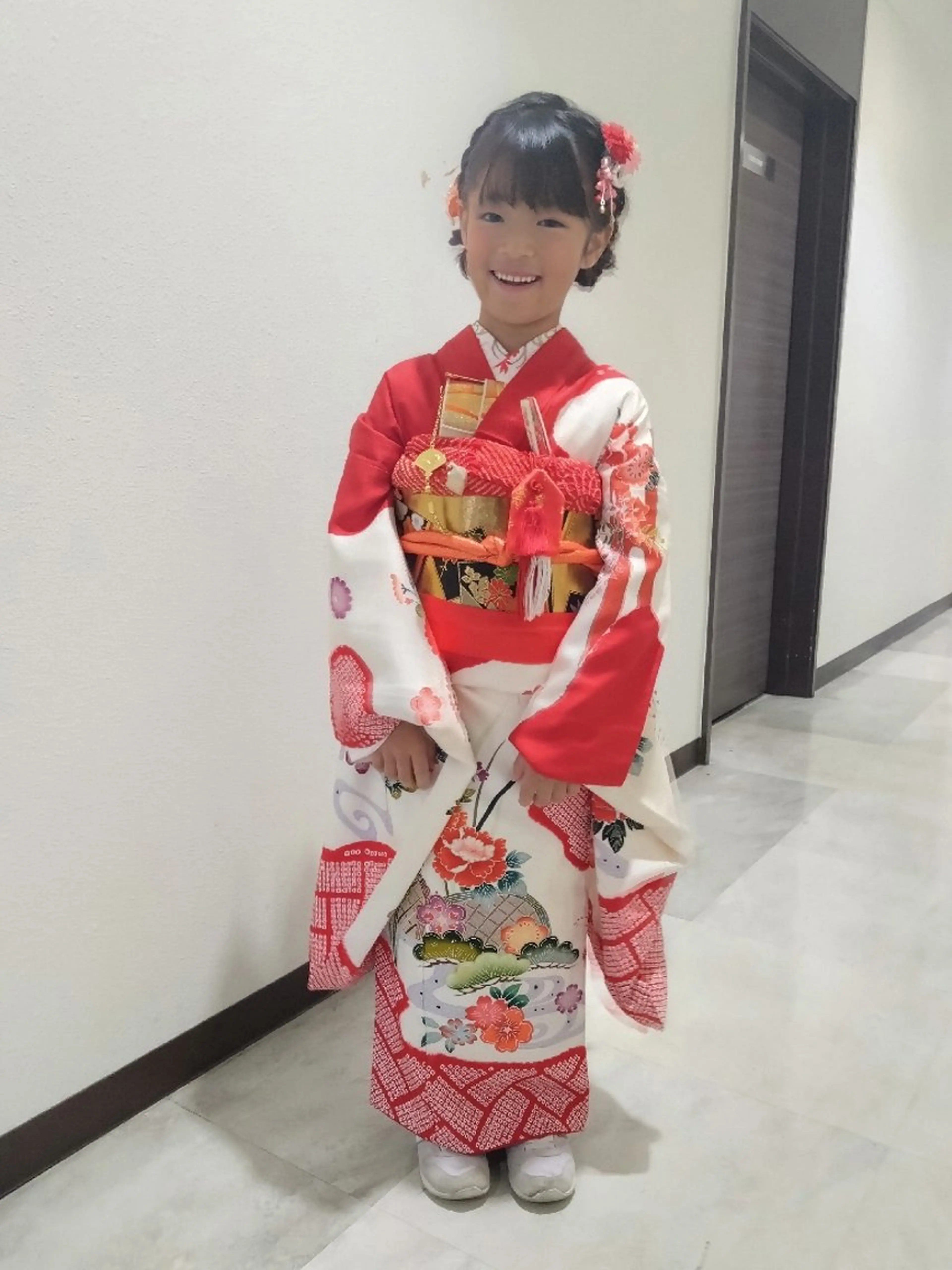 七五三👘四つ身(5歳〜7歳) 着付け+ヘアセットの写真