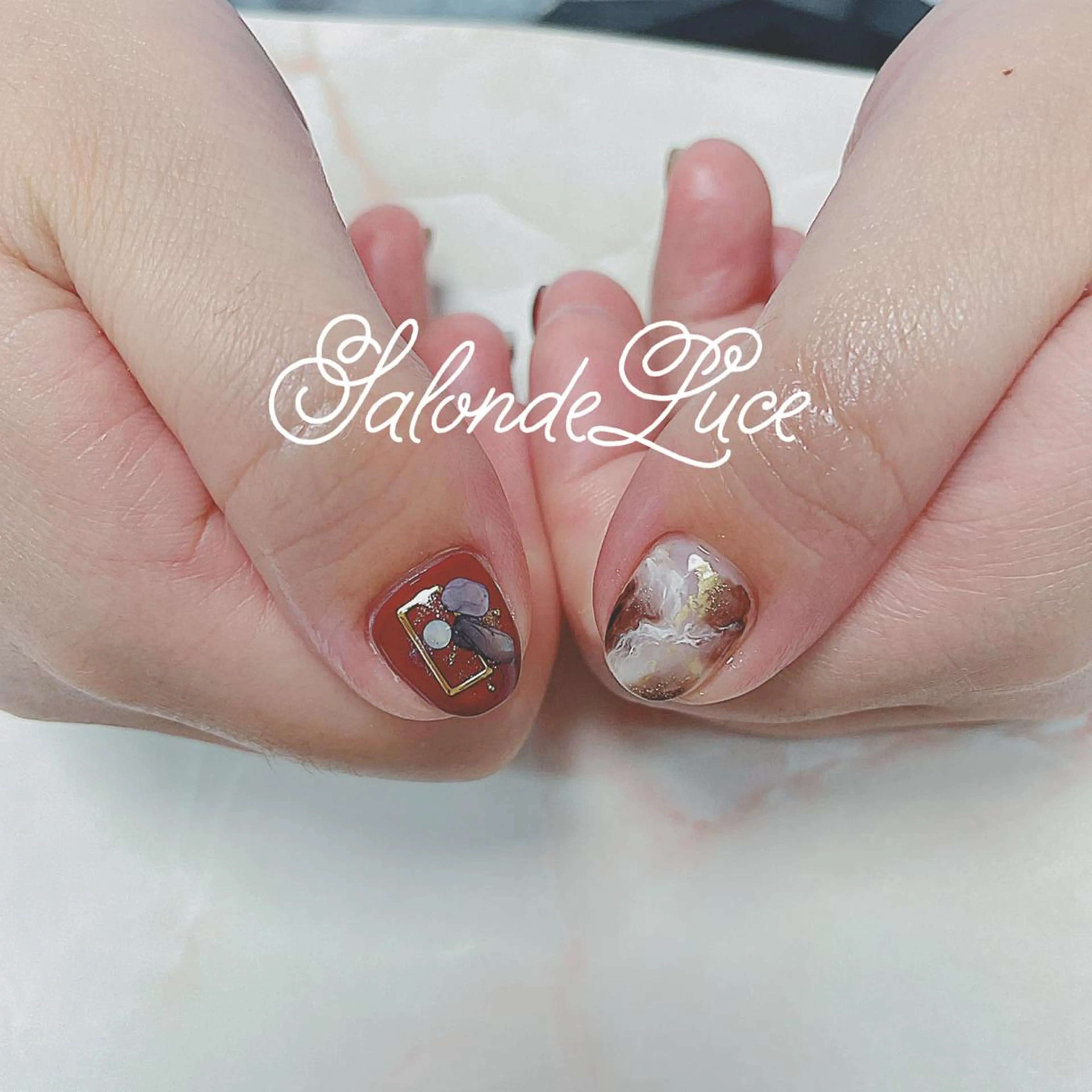 ネイル べっ甲ネイル Salon de Luceのネイルデザイン