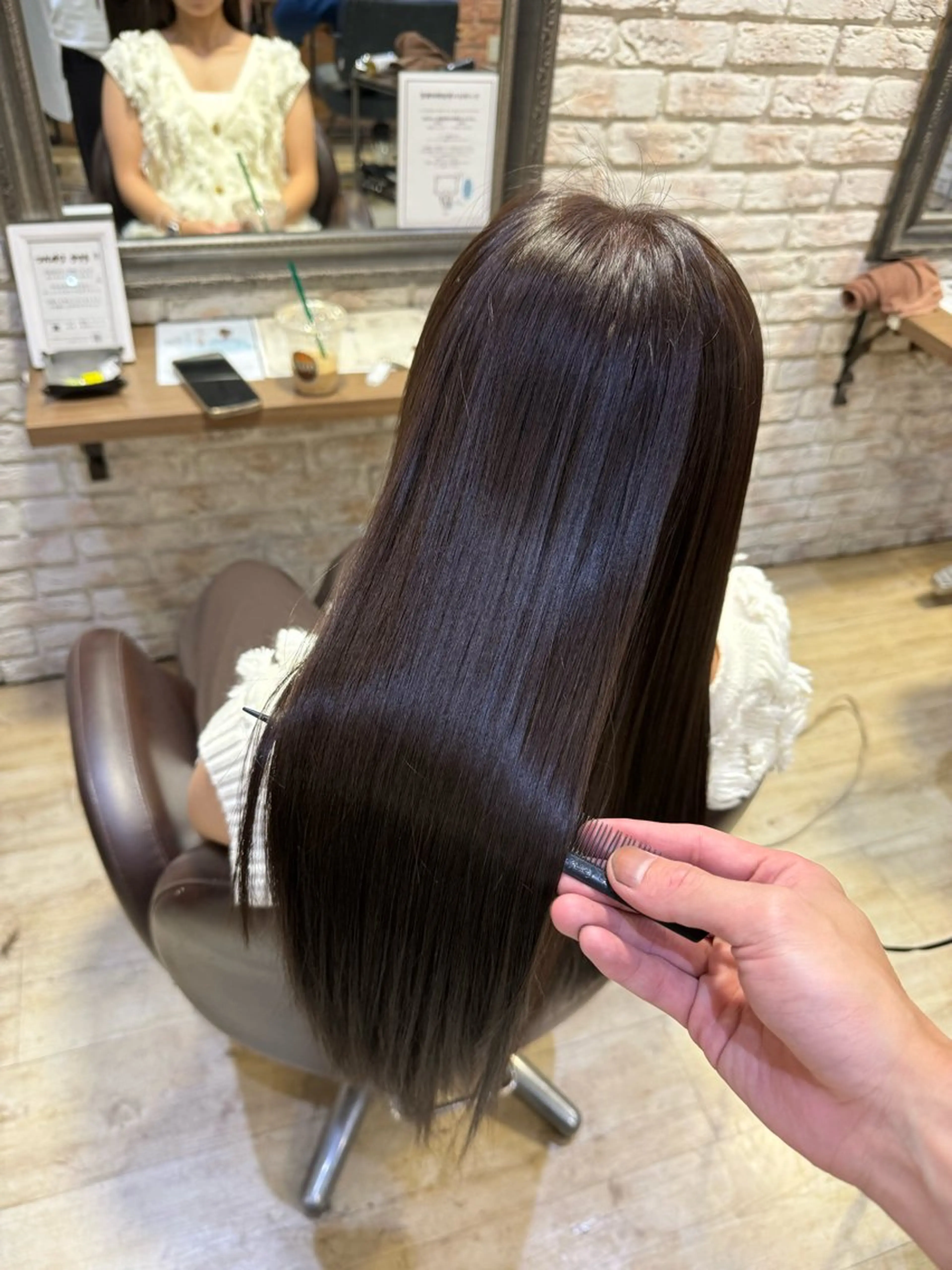 ロング ヘアカラー トリートメント 古川 流久のヘアスタイル