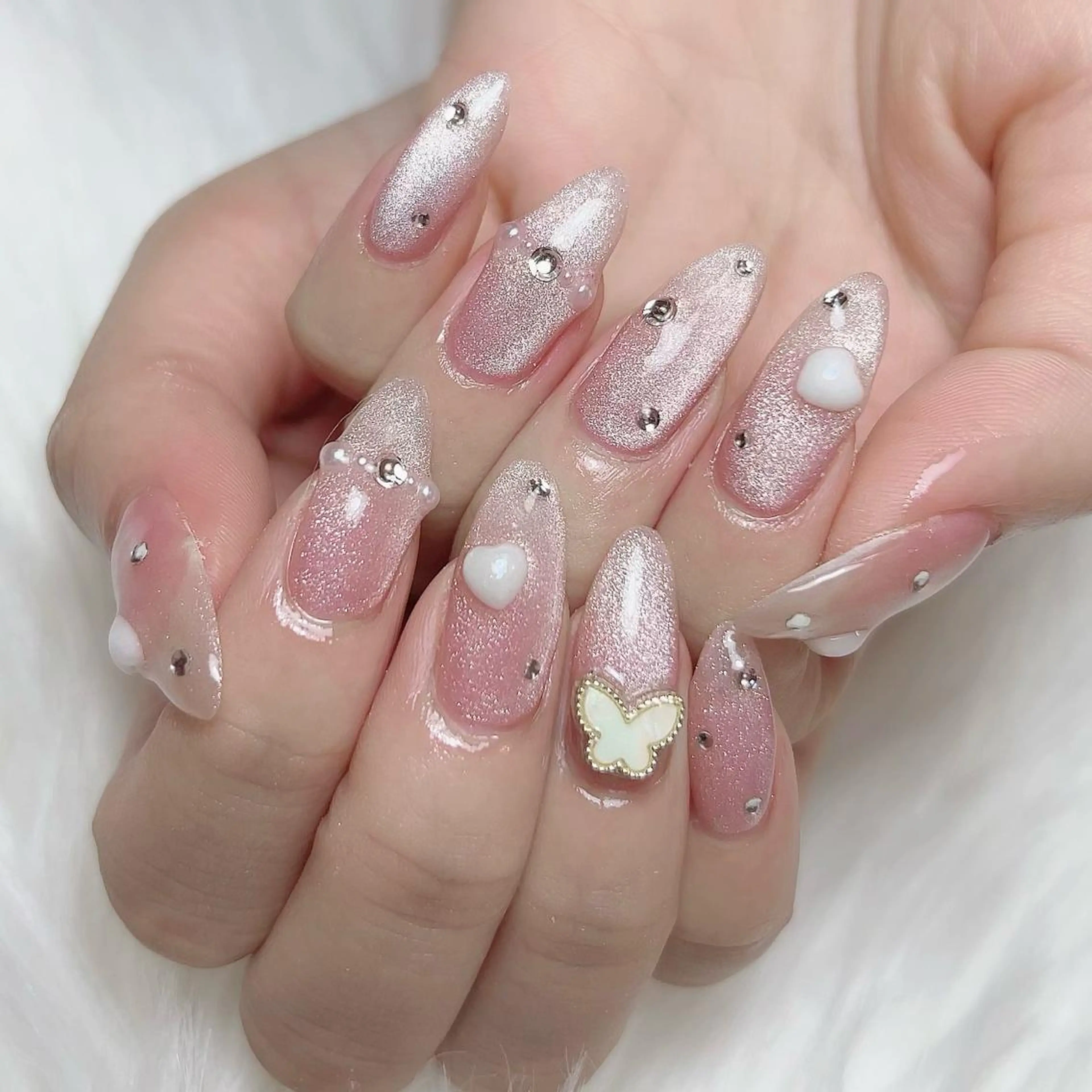 《オフ込み》ジェル💅マグネットネイルの写真