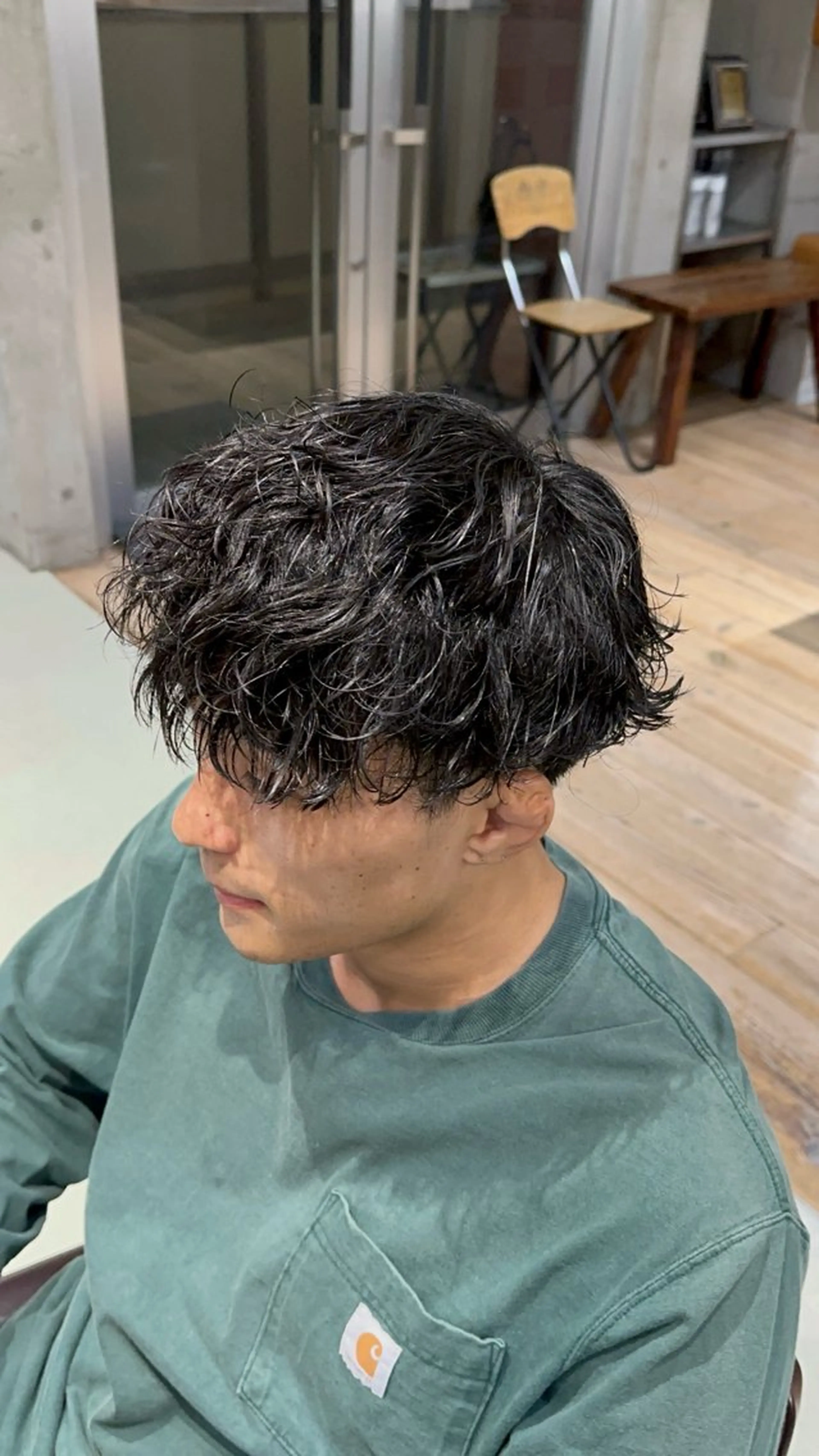 パーマ メンズ カット パーマ fifth原宿 宮部蓮のヘアスタイル