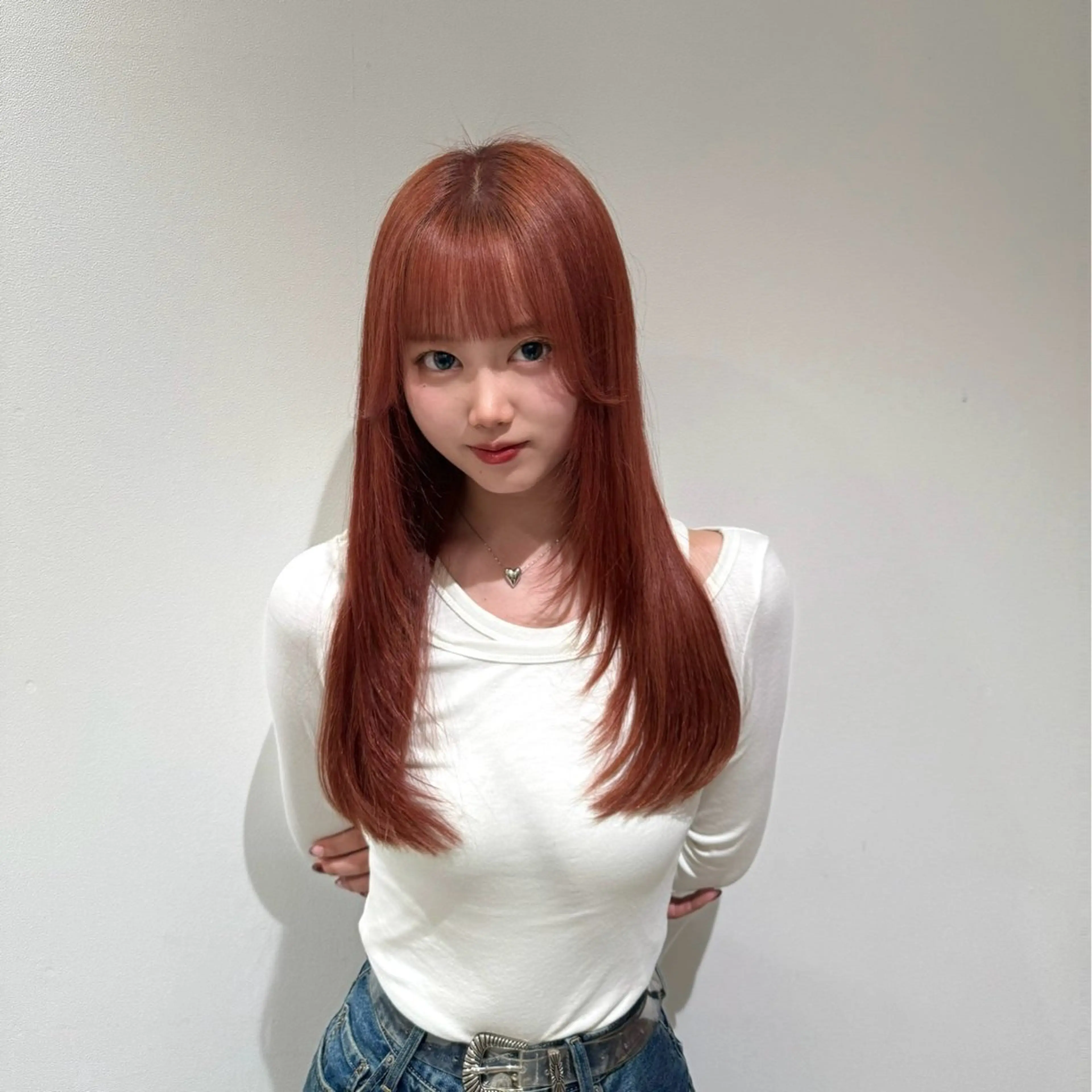 ロング カラー カット ヘアカラー トリートメント 💗渋谷/韓国/レイ ヤー髪質改善Sayaのヘアスタイル