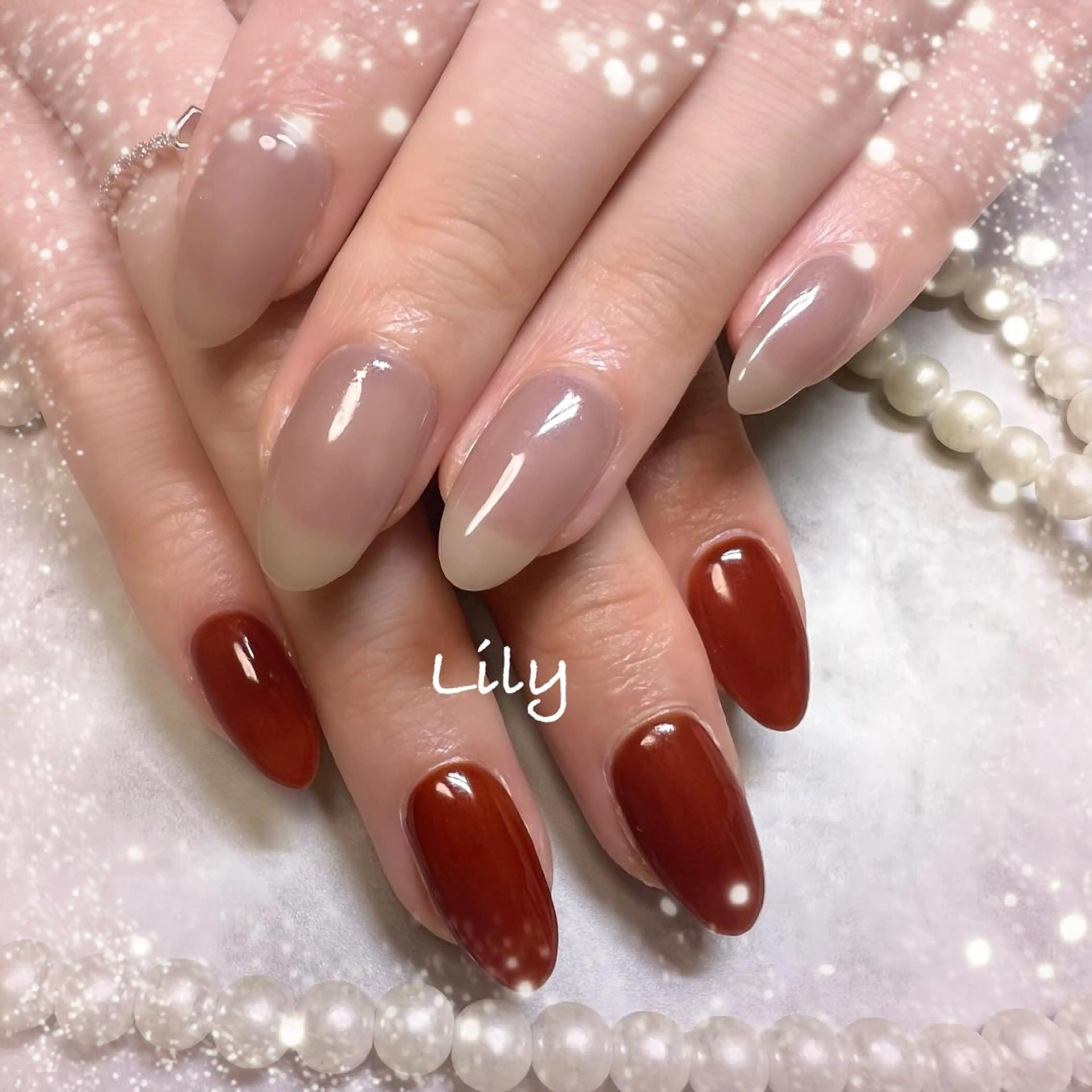 ネイル ハンドネイル Lily*nail 🌻Mii🌻のネイルデザイン