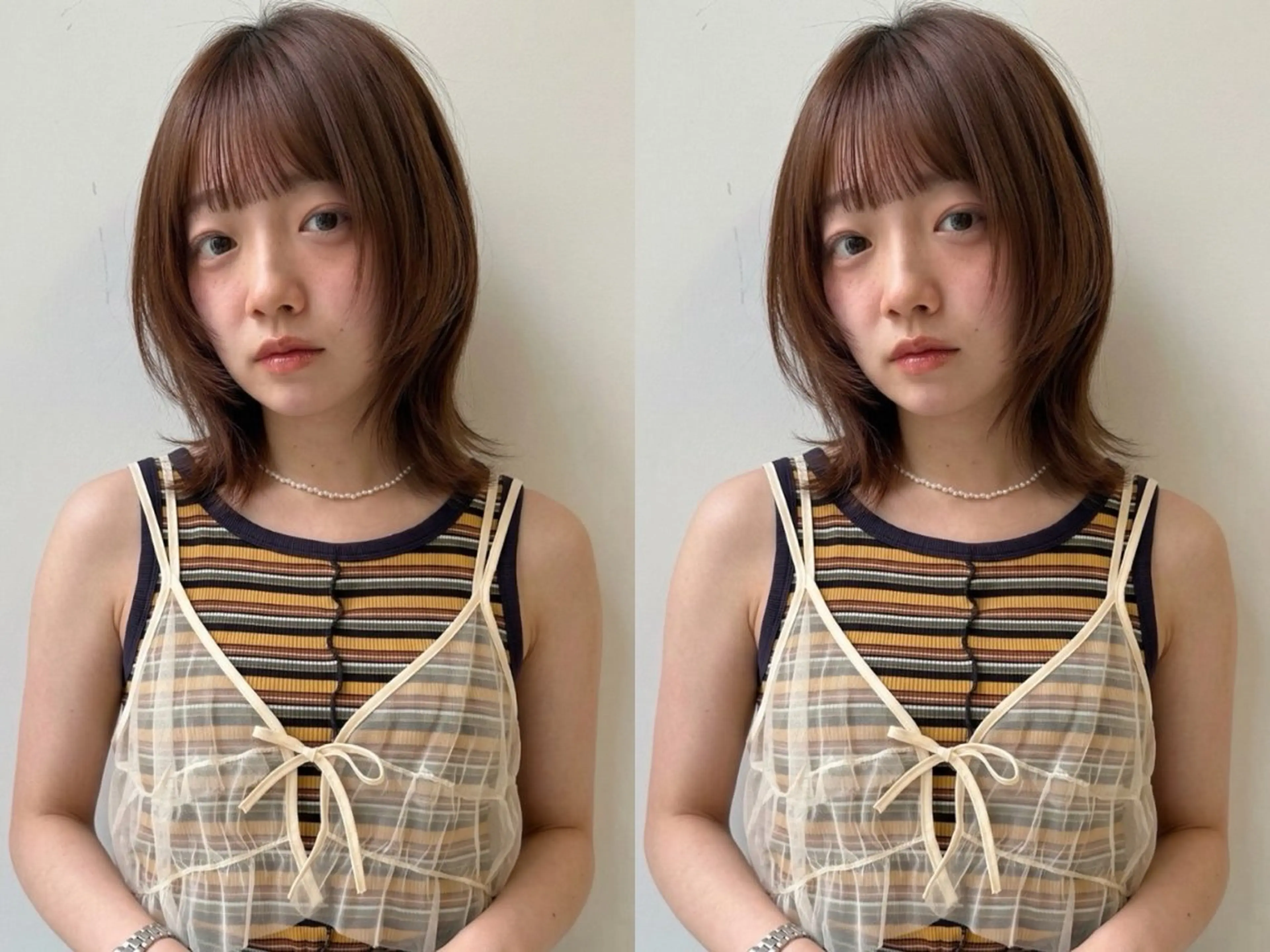 ミディアム 透明感カラー / Rio👶🏻💞のヘアスタイル