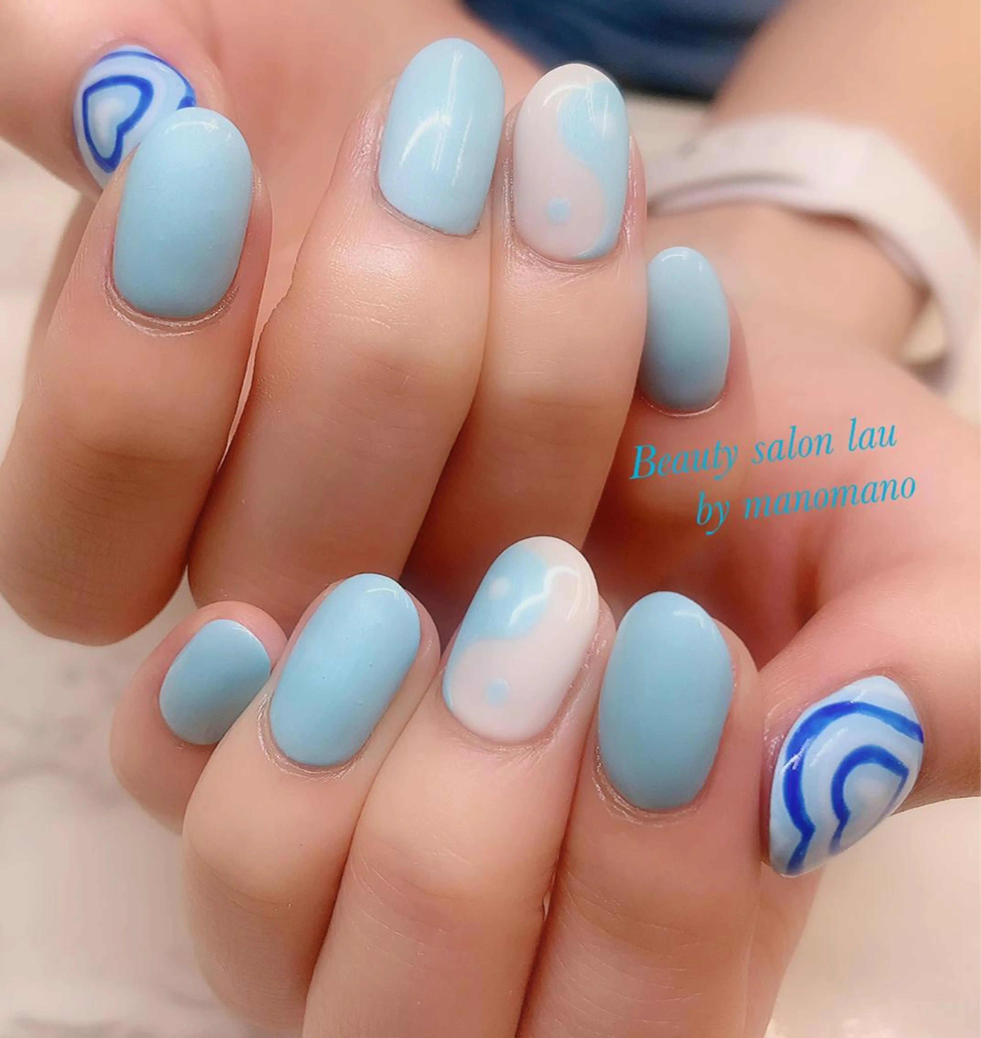ネイル ハンドネイル ラウバイマノマノ なかざとのネイルデザイン