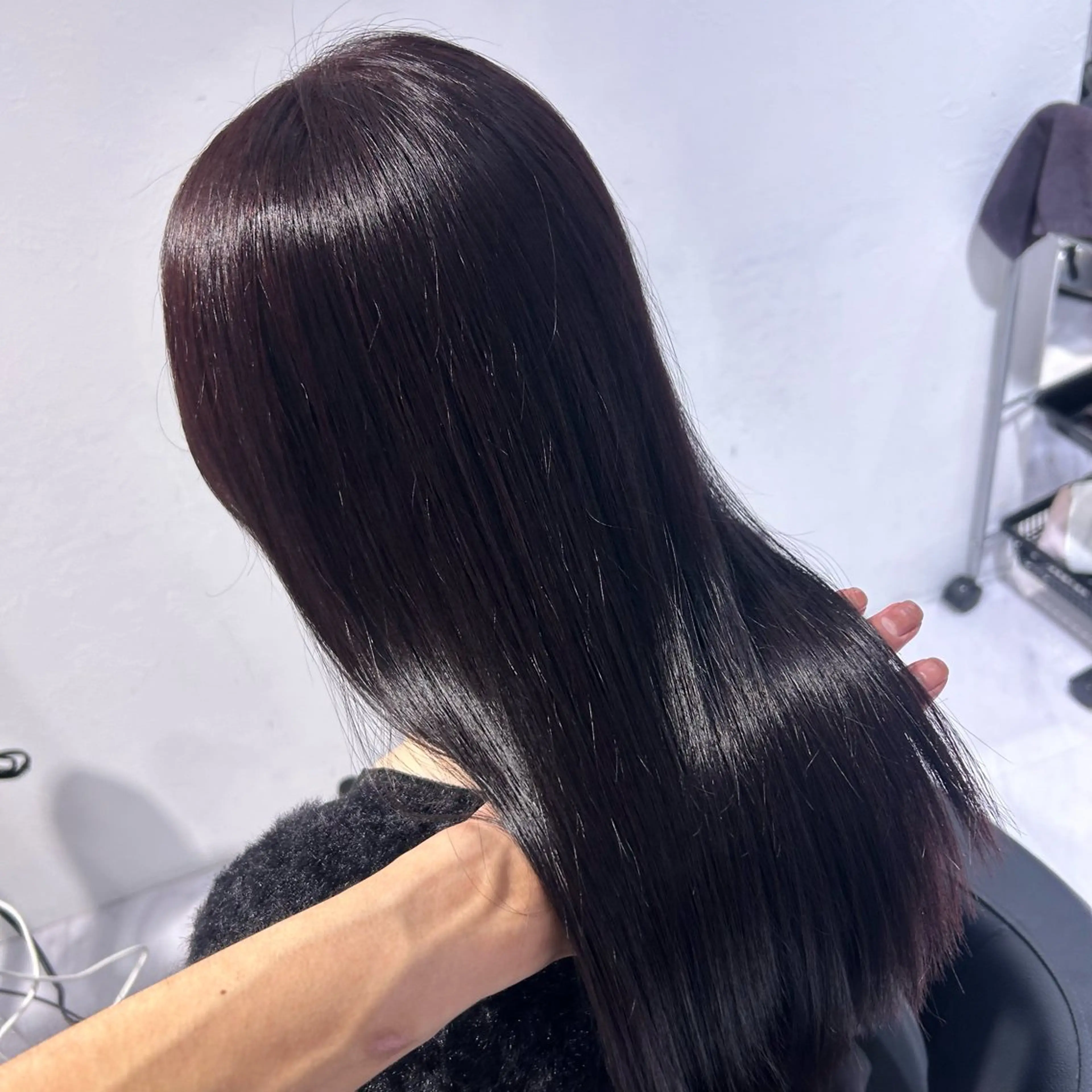 ロング カラー カット 縮毛矯正 トリートメント 表参道/透明感カラー /暗髪/ジュキヤのヘアスタイル