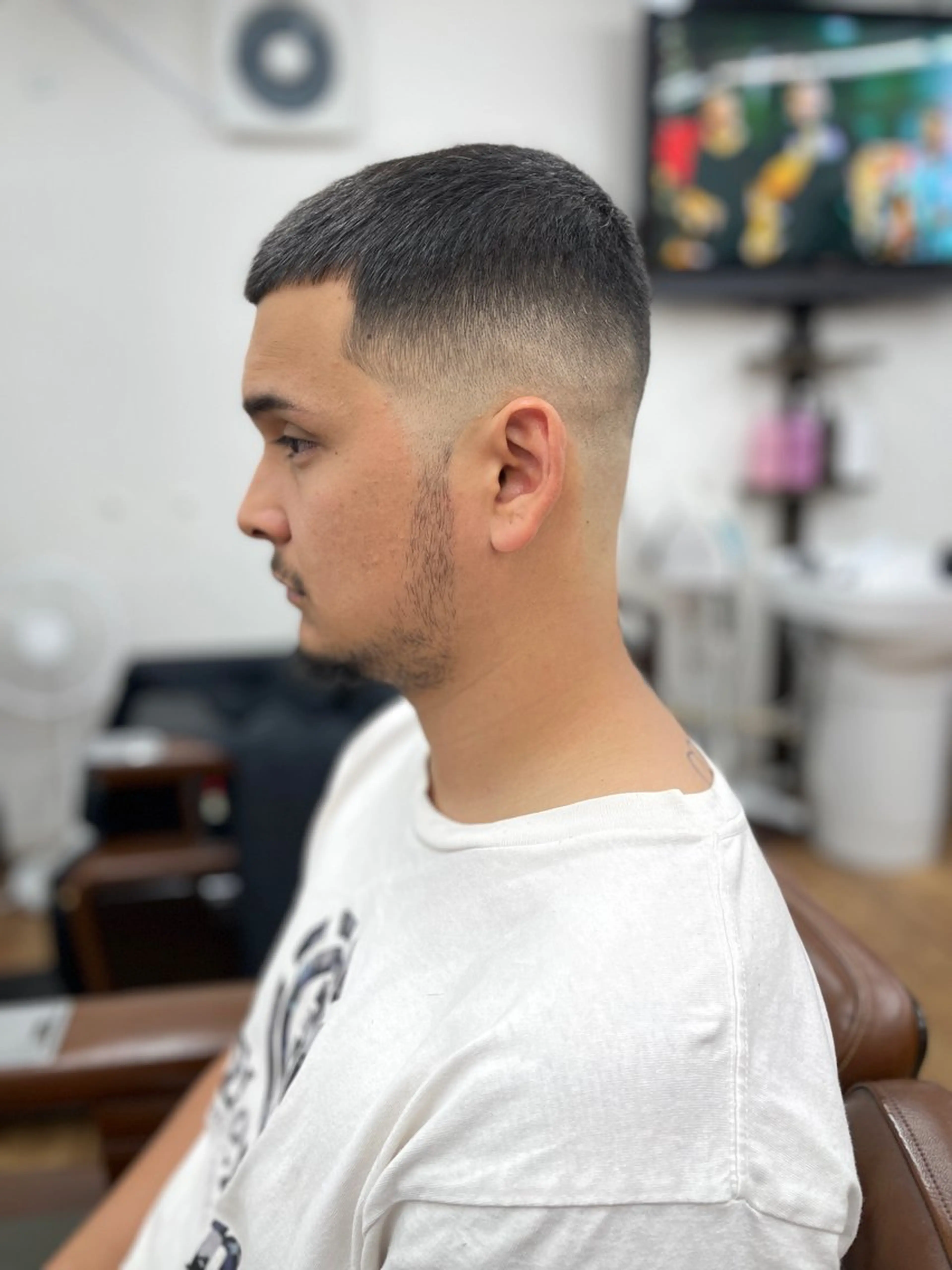 ショート メンズ バズカット カット 女性理容師 黒岩　さちのヘアスタイル