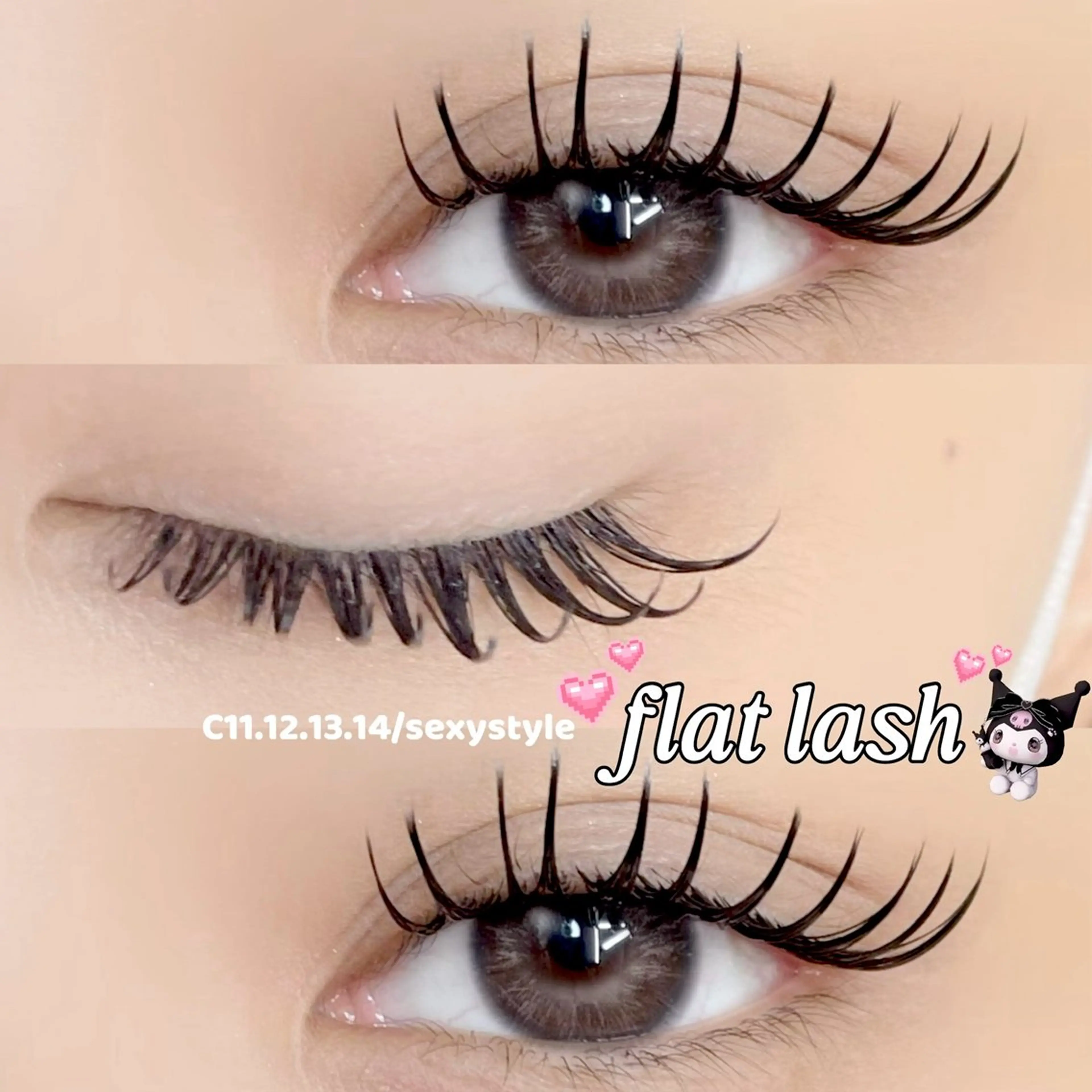 【ご新規様限定♡】フラットラッシュ180本🪽コーティング込⋆˙⟡の写真