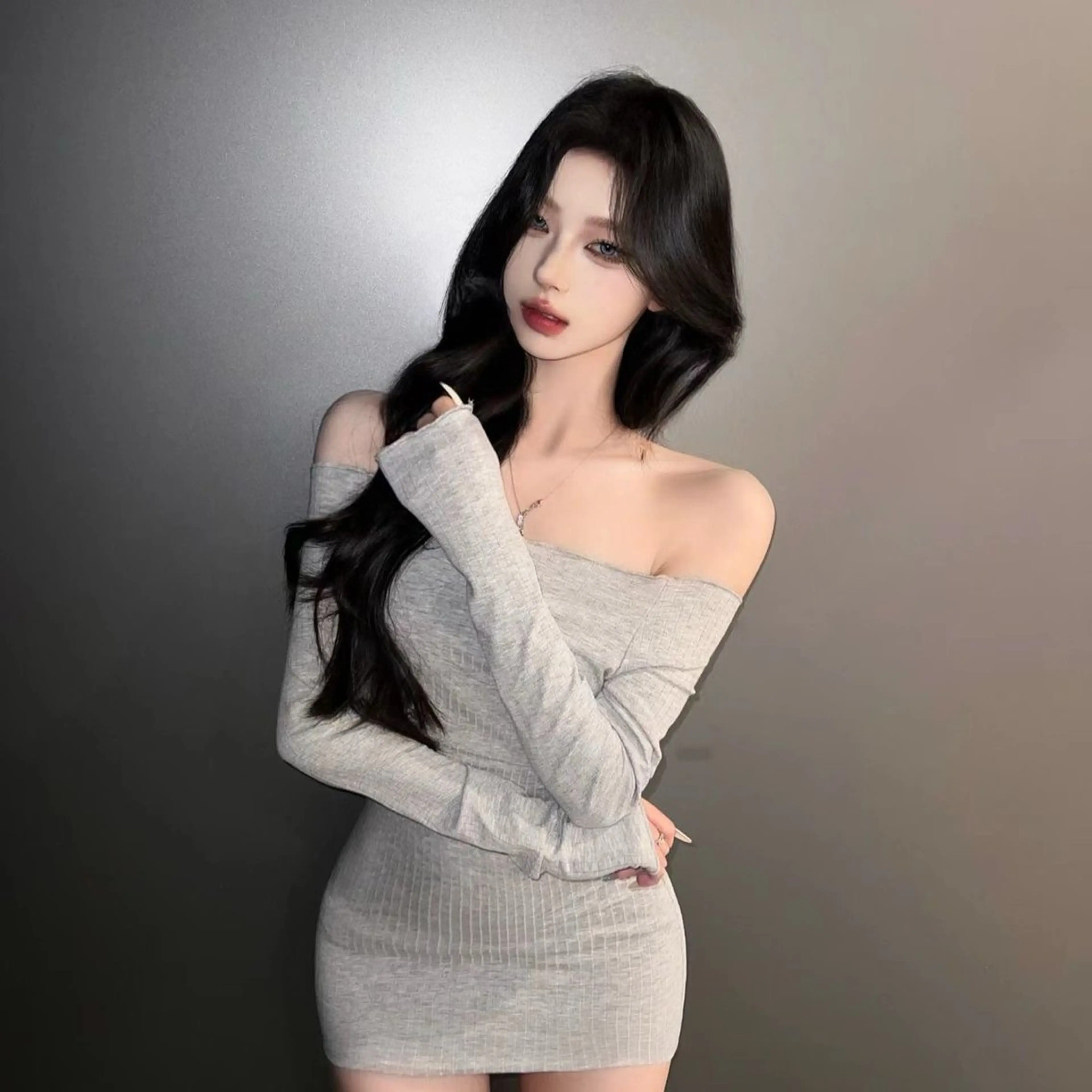 ロング カラー カット ヘアカラー トリートメント ワンホン×韓国/ 髪質改善/itaruのヘアスタイル