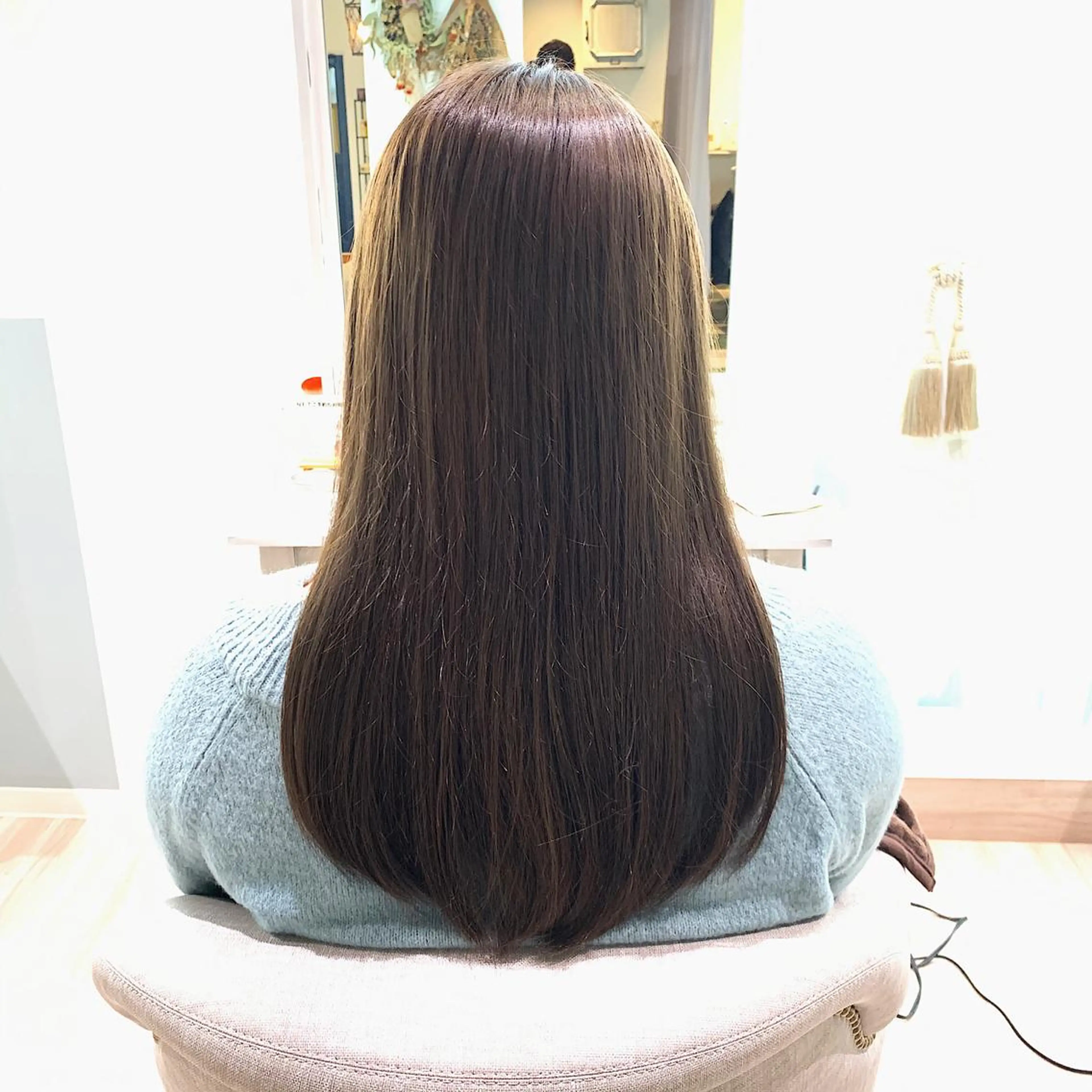 ロング カラー カット ヘアカラー トリートメント ayano ．のヘアスタイル