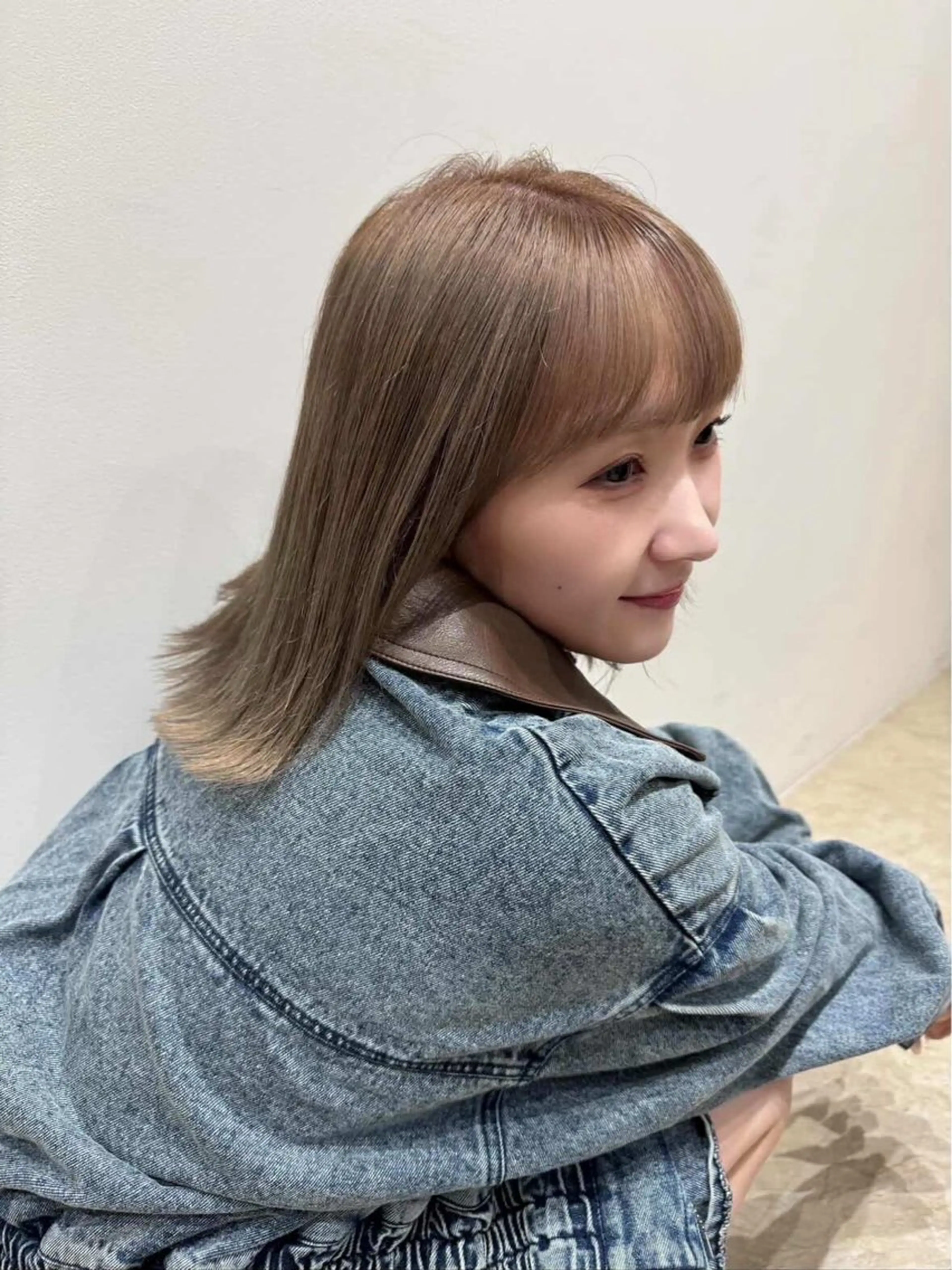 カラー ブリーチ カット ヘアカラー トリートメント iga/渋谷個室🍀 艶髪カラー✨のヘアスタイル