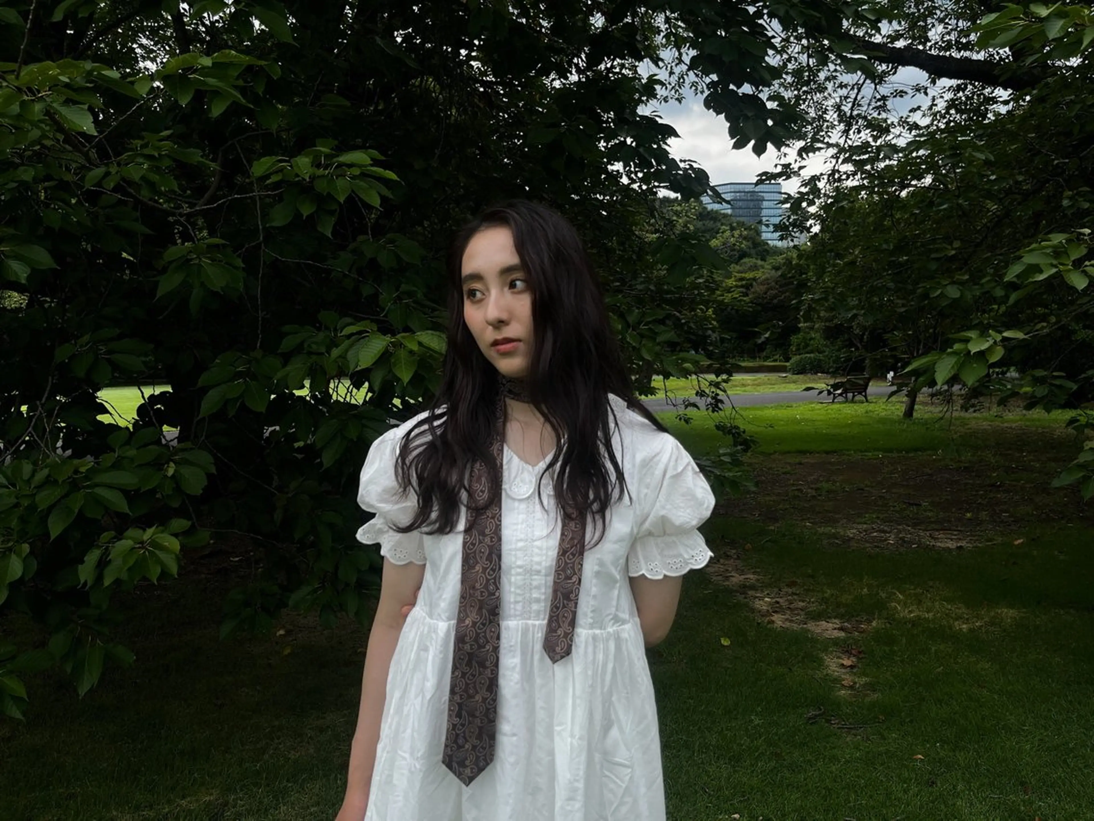 ロング カラー パーマ ヘアアレンジ mico / tete🦢🤎のヘアスタイル