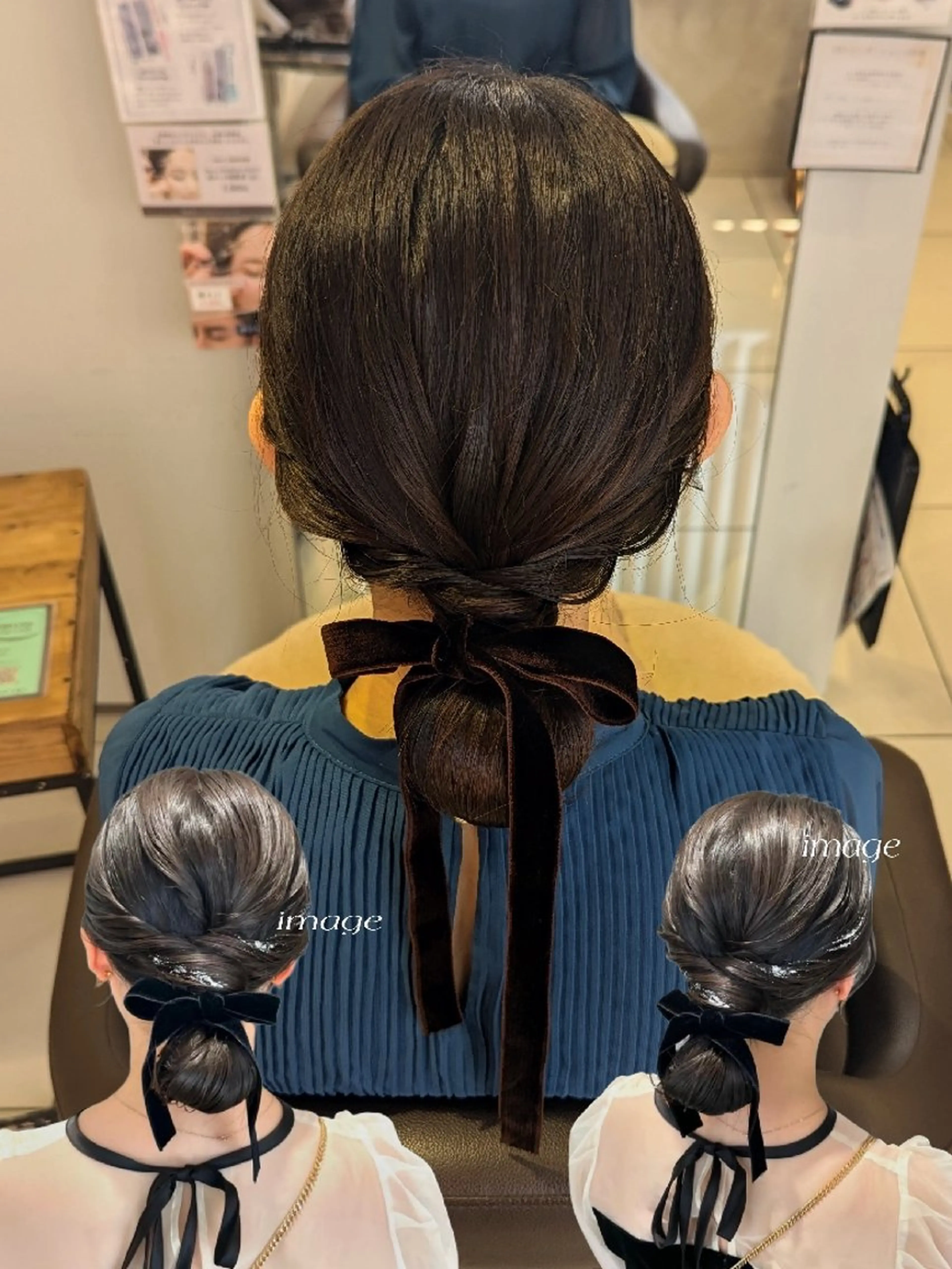 ロング ヘアアレンジ 顔周りカット/お呼ば れヘア/レイヤーのヘアスタイル