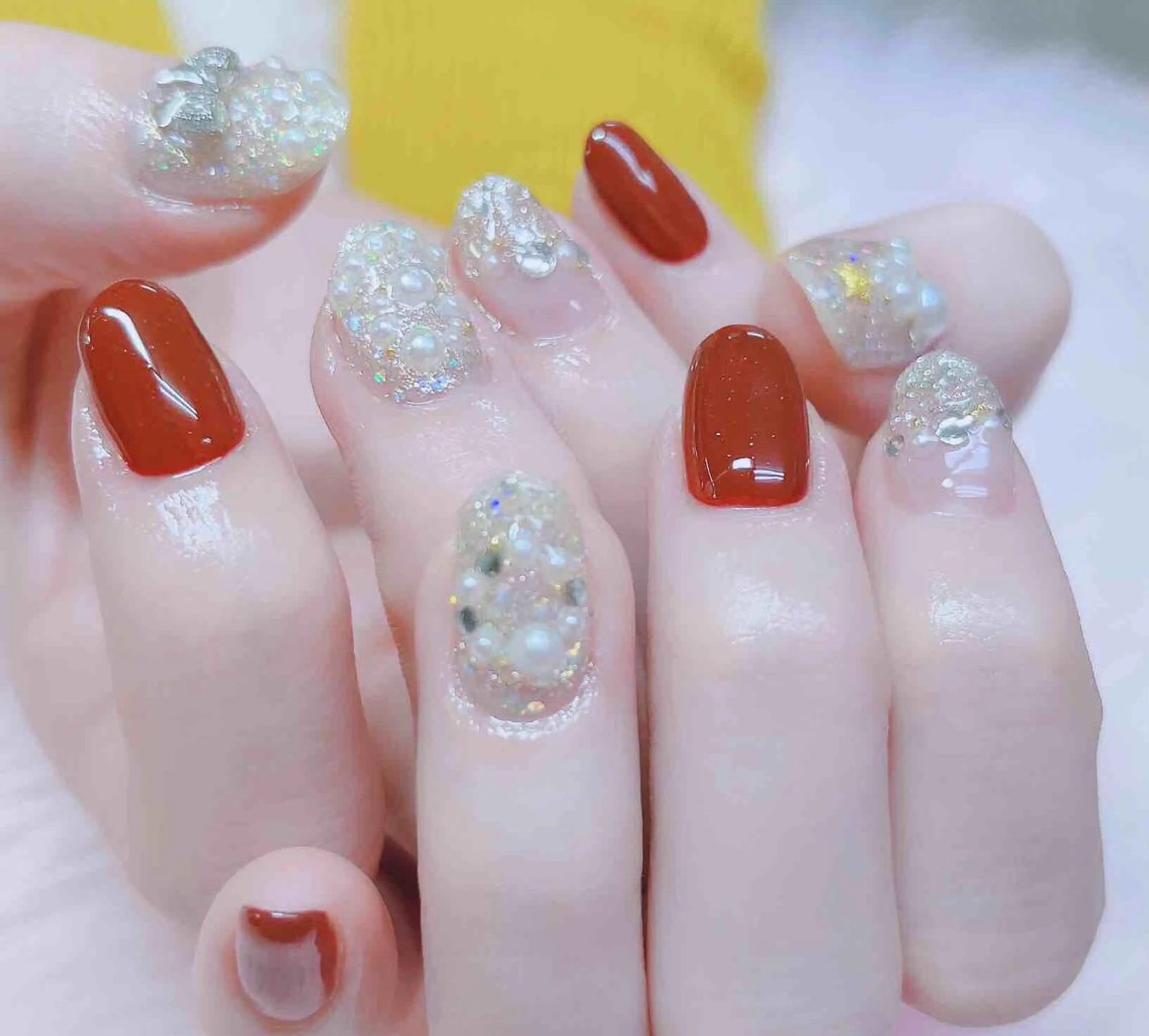 ネイル ハンドネイル MoonNail ユリ🌸のネイルデザイン