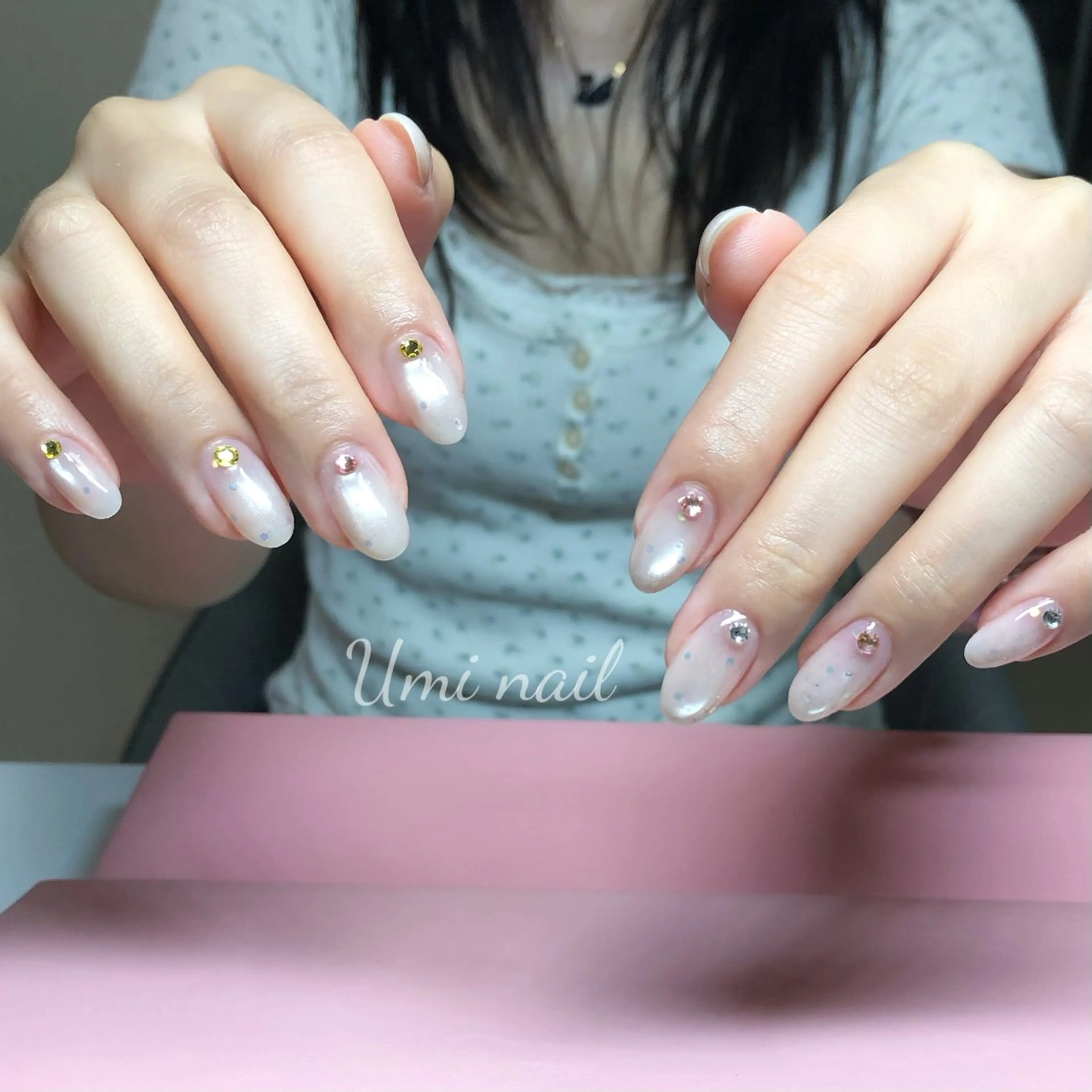 ネイル シンプルネイル 日暮里 Umi Nailのネイルデザイン