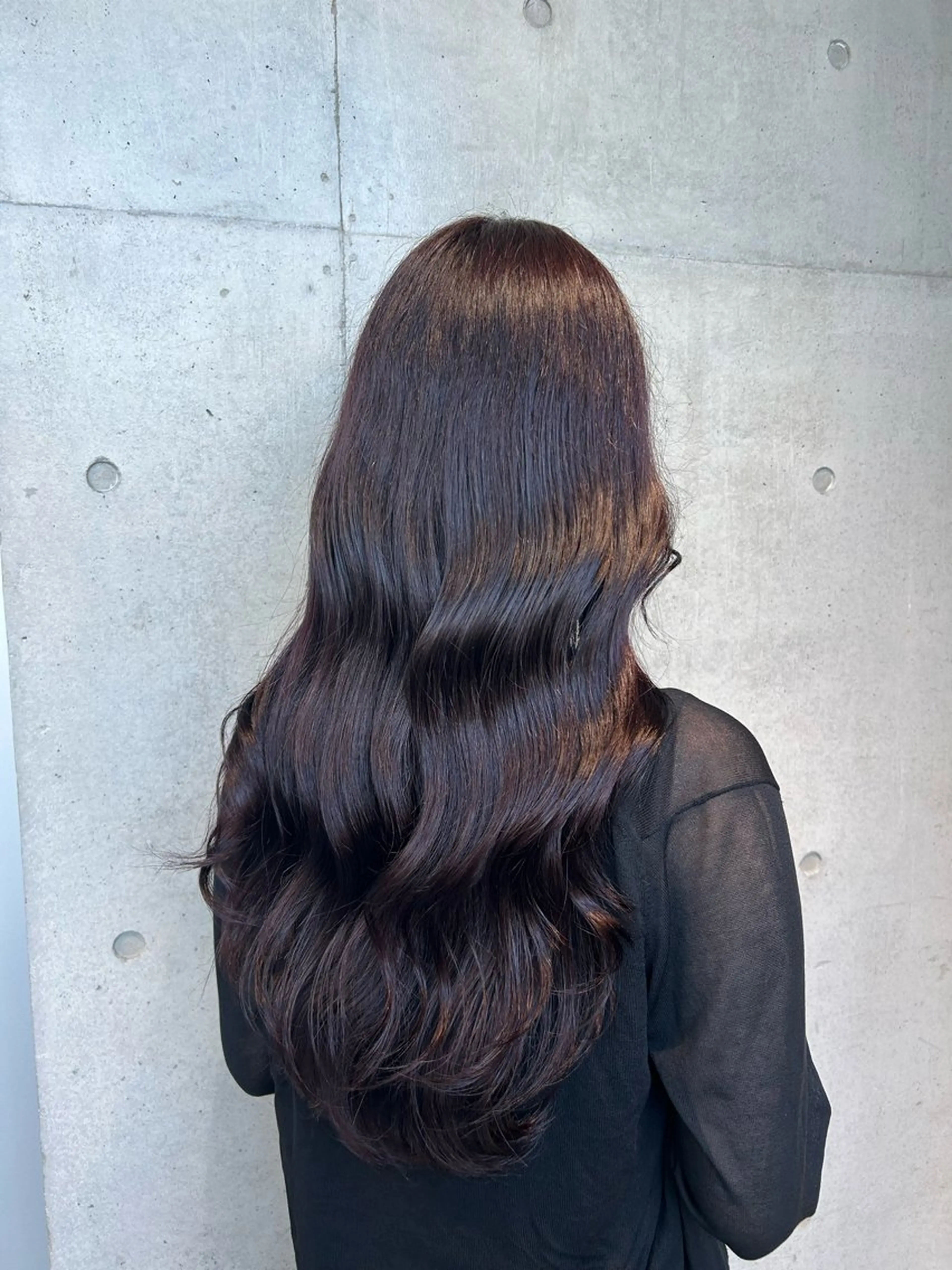 ロング カラー ヘアアレンジ ヘアカラー トリートメント ボブ艶モテカラー🫧 カリンのヘアスタイル