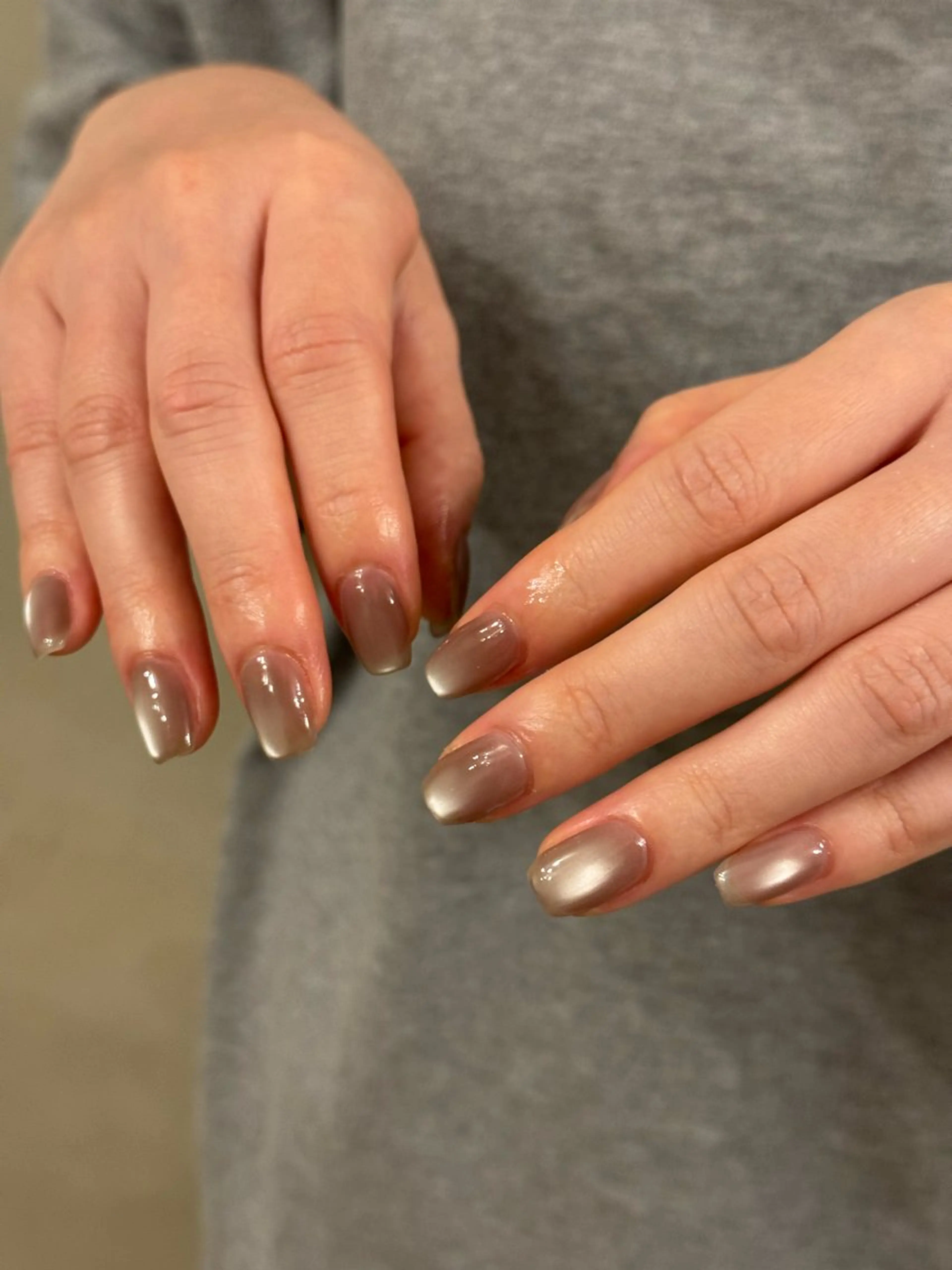 ネイル マグネットネイル マグネットワンカラー ワンカラーネイル ハンドネイル filonnail asukaのネイルデザイン