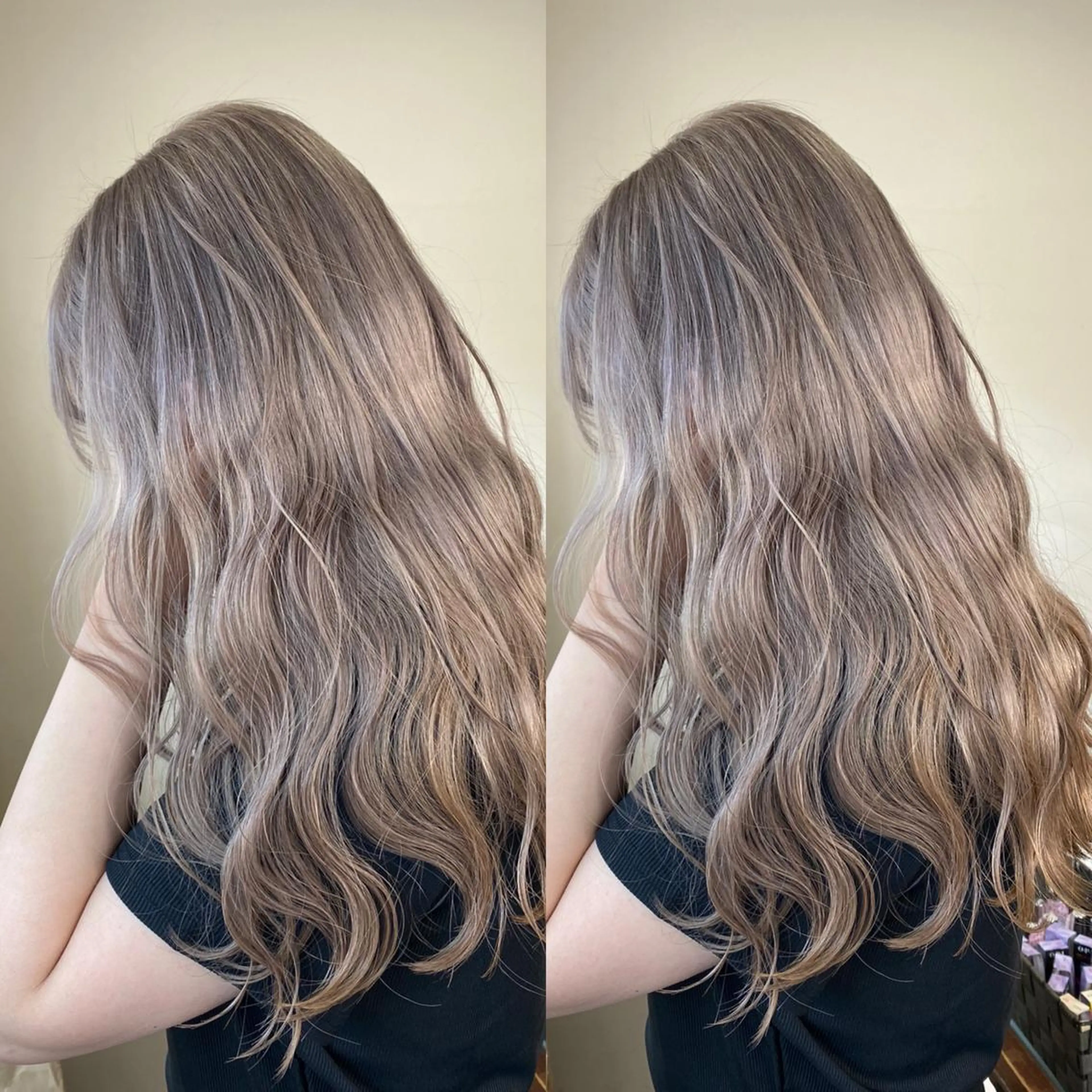 セミロング カラー ベージュカラー ブリーチ ケアブリーチ ハイトーンカラー ヘアカラー ekolu北梅田店所属・梅田中崎町髪質改善 /オキヒロト/エコルのヘアスタイル