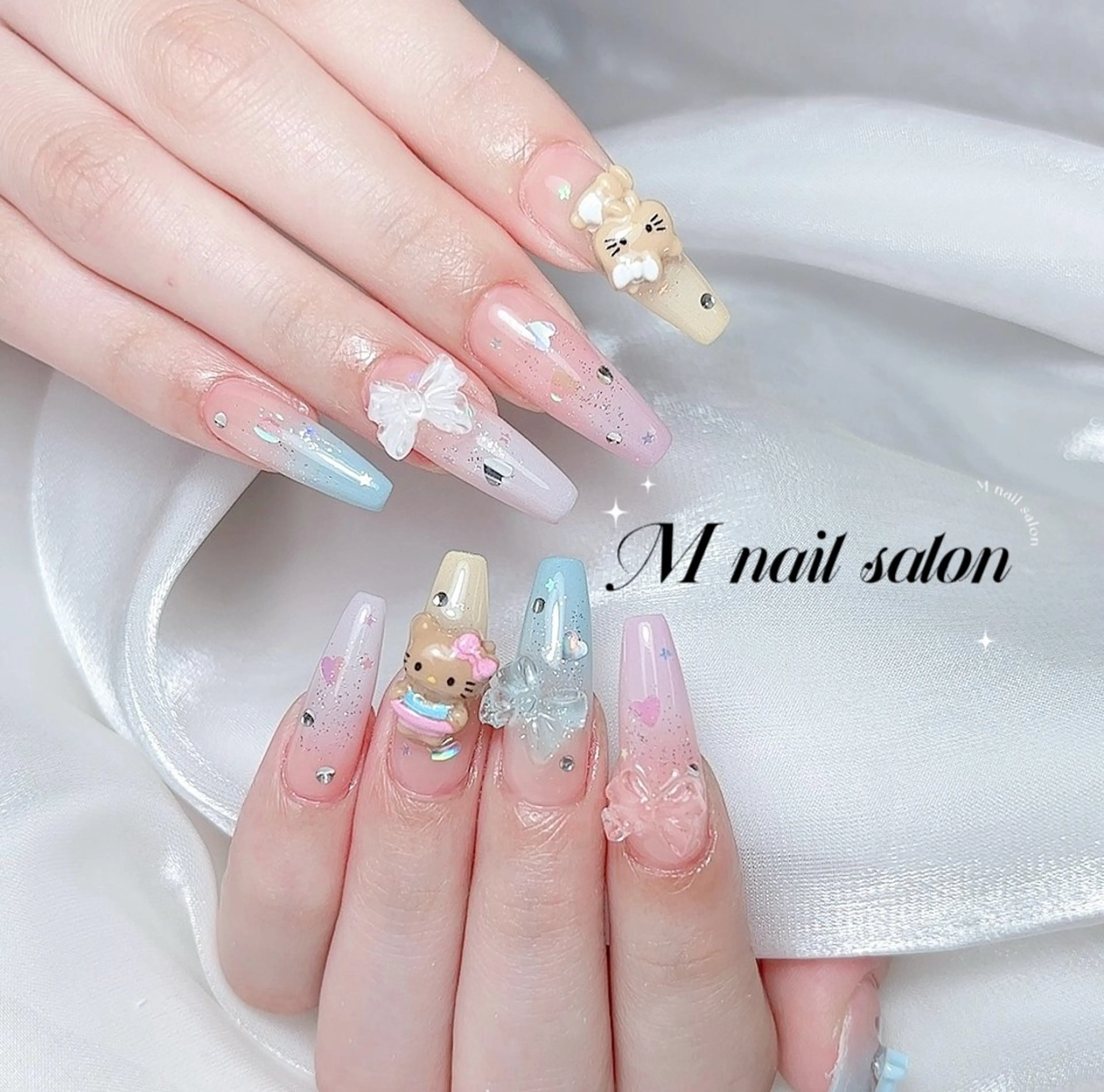 ネイル ハンドネイル M🌷nail 長さだし専門店のネイルデザイン