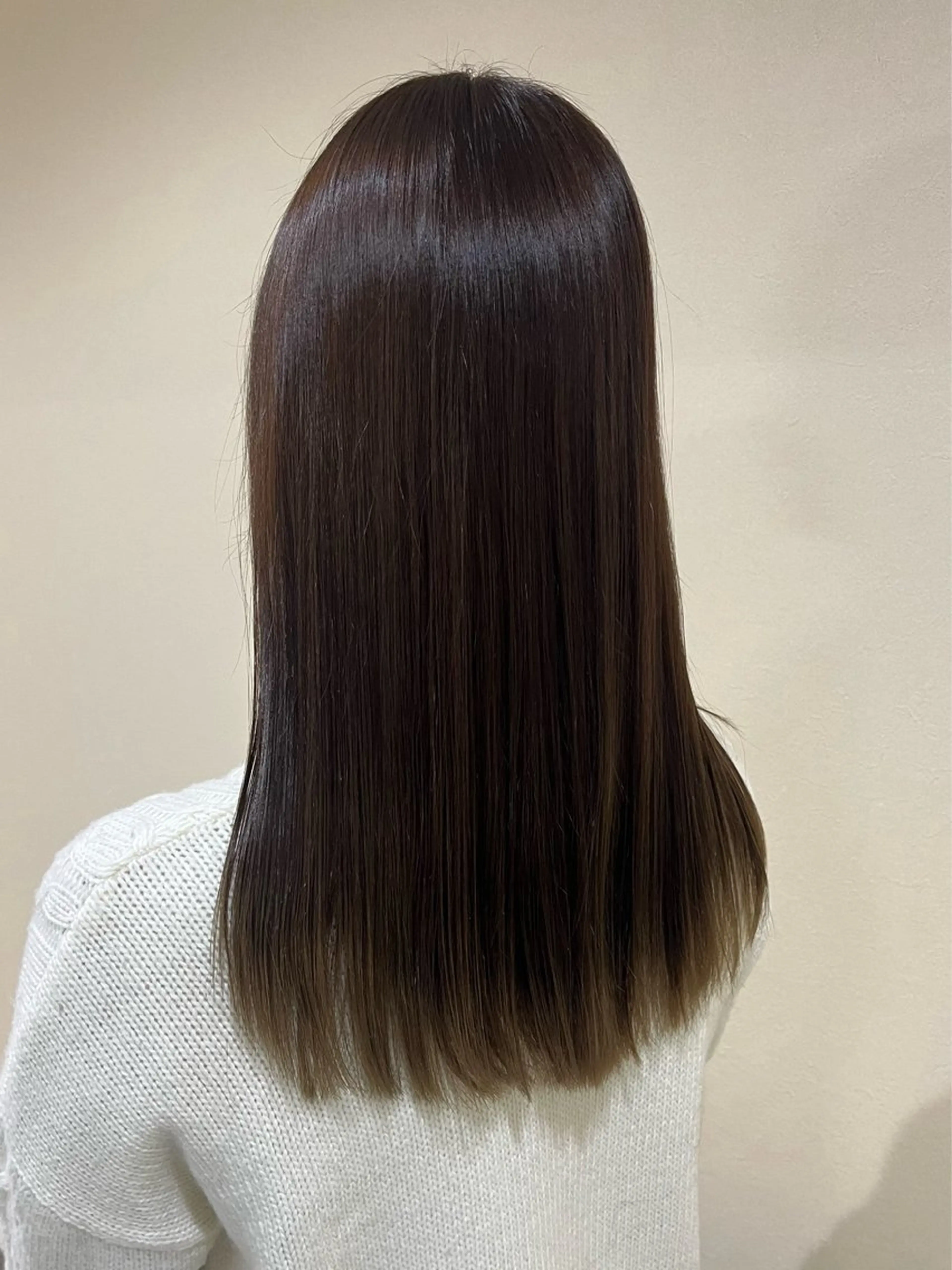 ロング カラー 艶カラー/暗髪/韓国 /着付け/ムカワのヘアスタイル