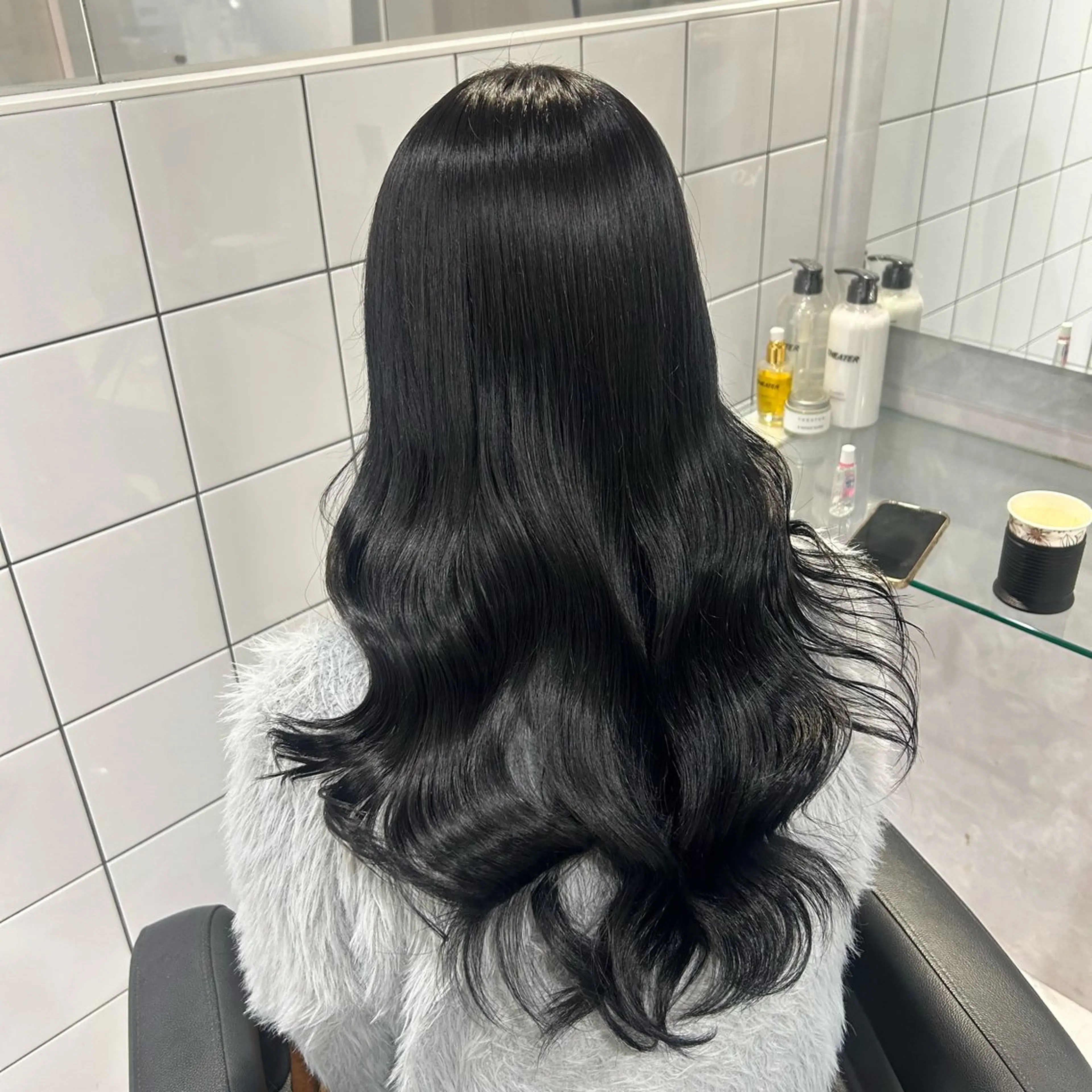 ロング カラー ヘアカラー トリートメント 表参道/透明感カラー /暗髪/ジュキヤのヘアスタイル