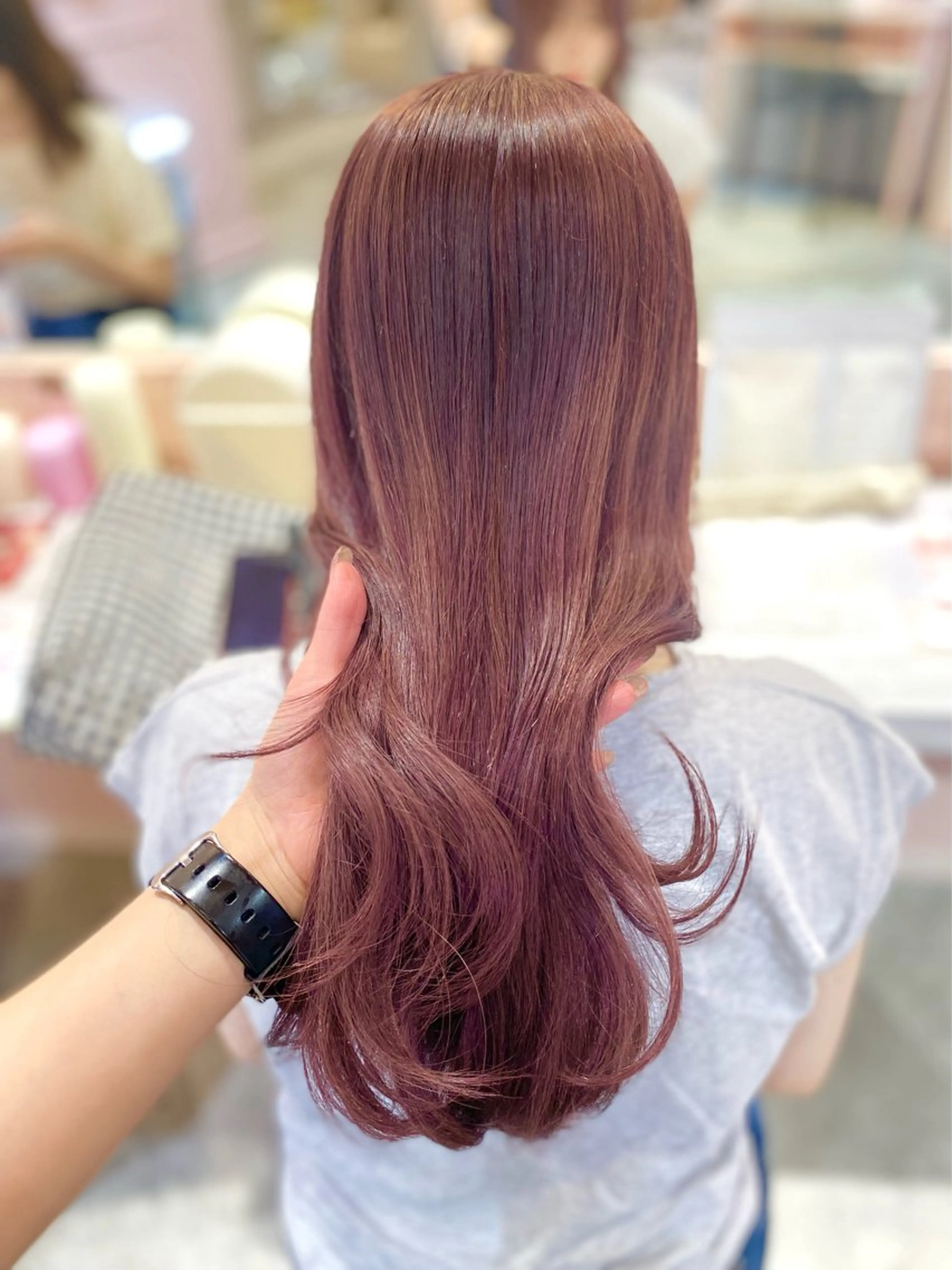 【ブリーチありのWカラー🤍】ブリーチ(リタッチ)+ワンカラー⭐️の写真