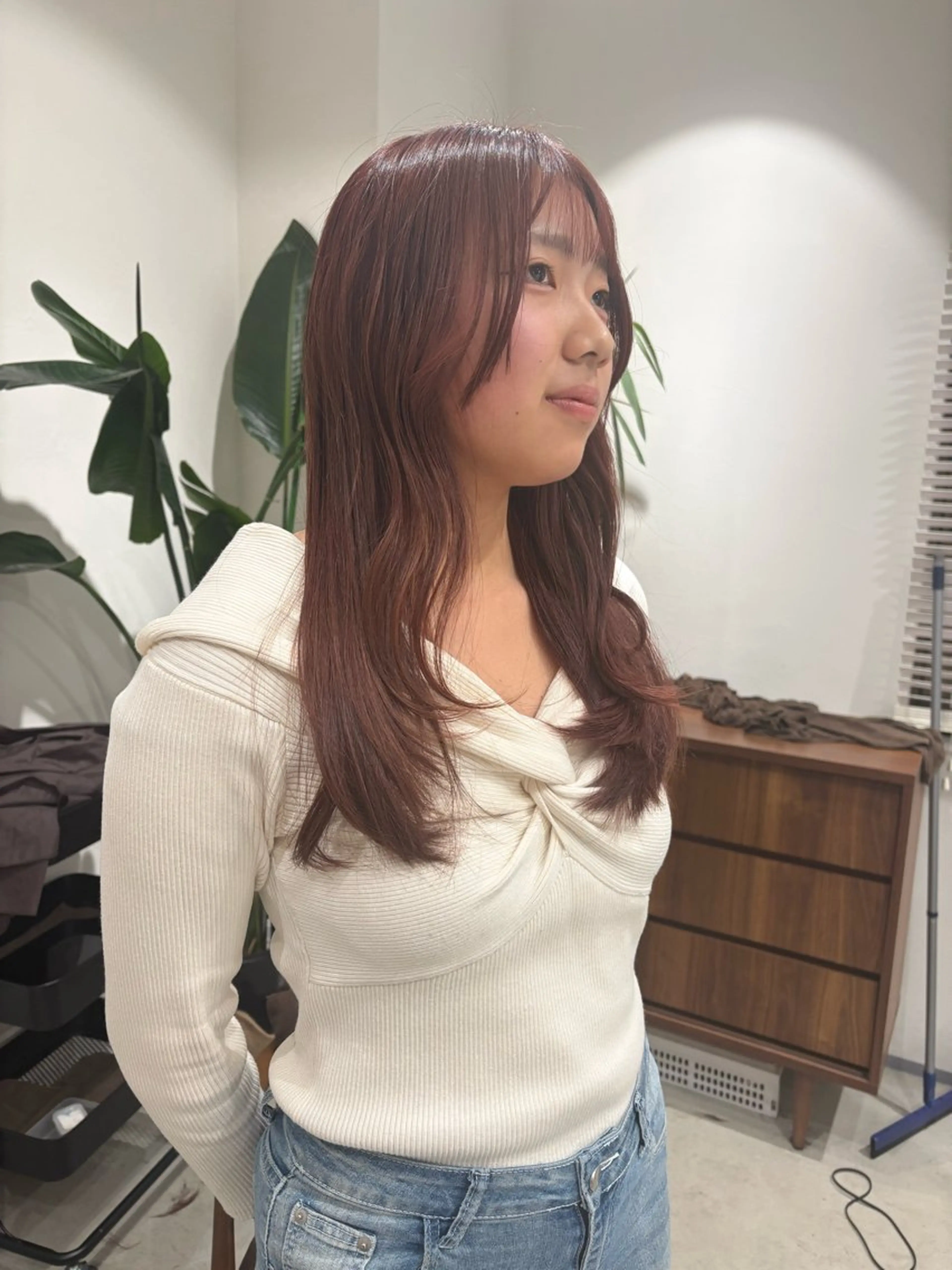 ロング カラー レイヤーカット ローレイヤー ボブ/レイヤー /河内温太のヘアスタイル