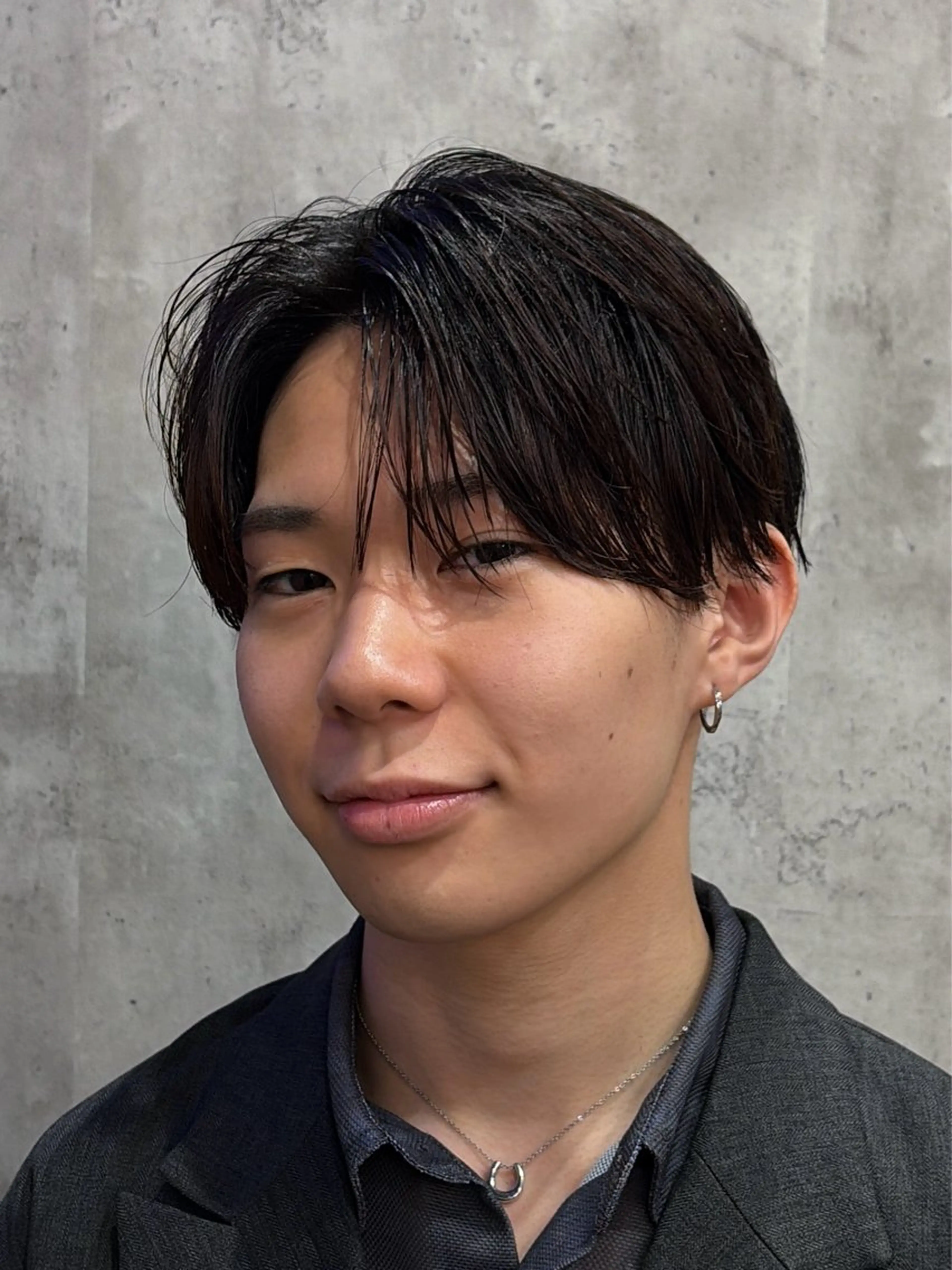 ミディアム カラー パーマ メンズ ニュアンスパーマ 🦄カイ/メンズ 韓国ヘア/メイク🦄のヘアスタイル