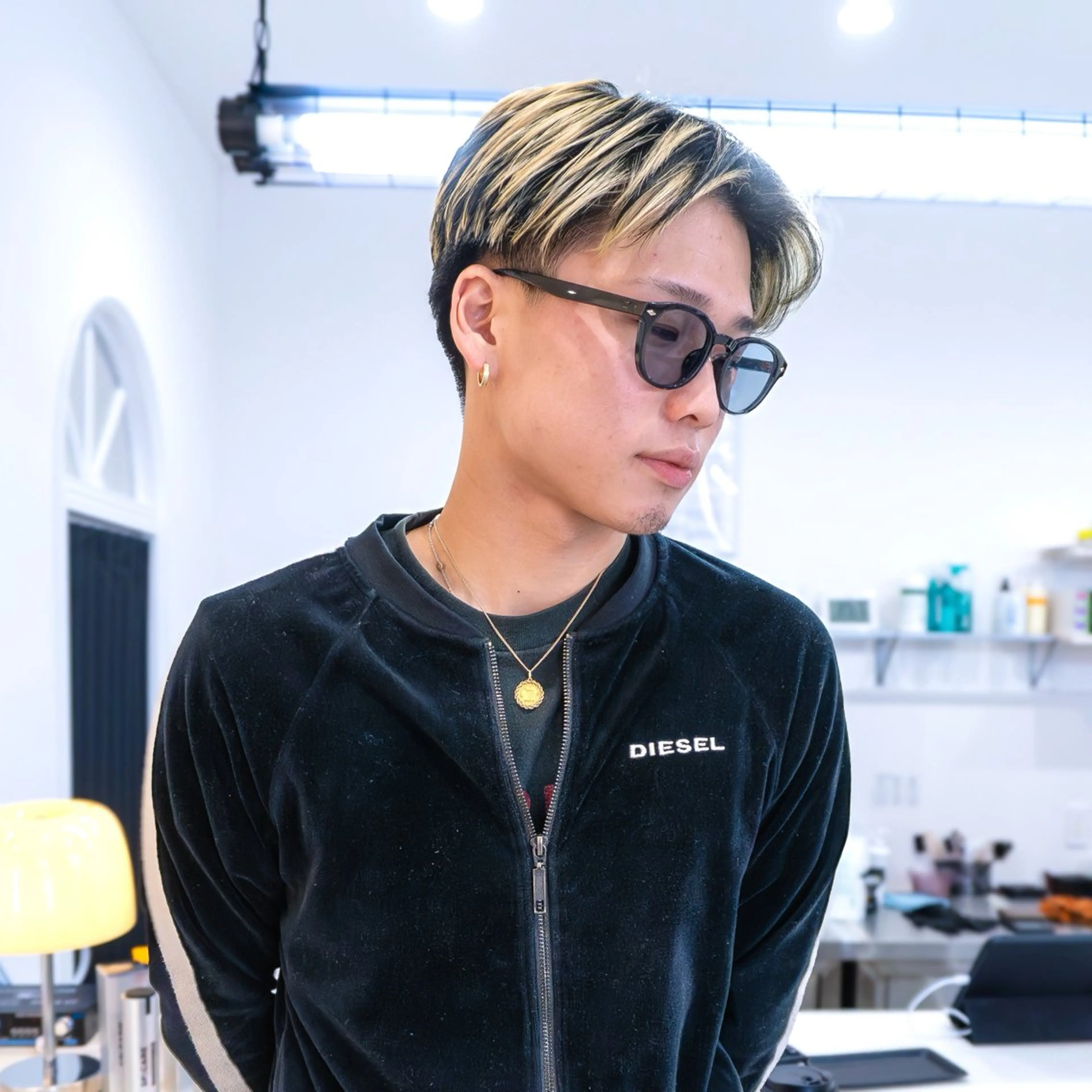 カラー メンズ デザインカラー ヘアカラー 鈴木 七海のヘアスタイル