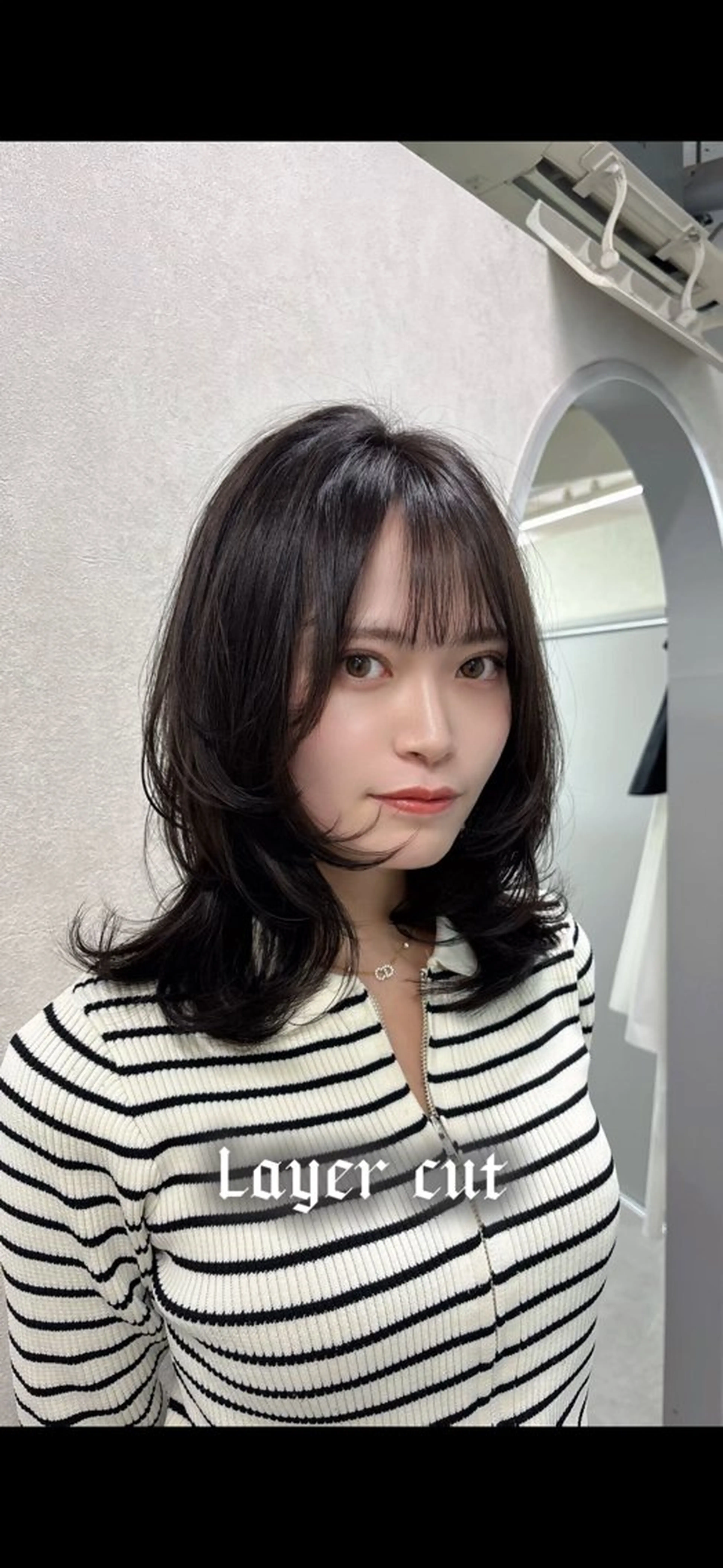 ミディアム ヘアカラー トリートメント ☪︎レイヤー/ウルフ /ハッシュ☪︎ にこのヘアスタイル
