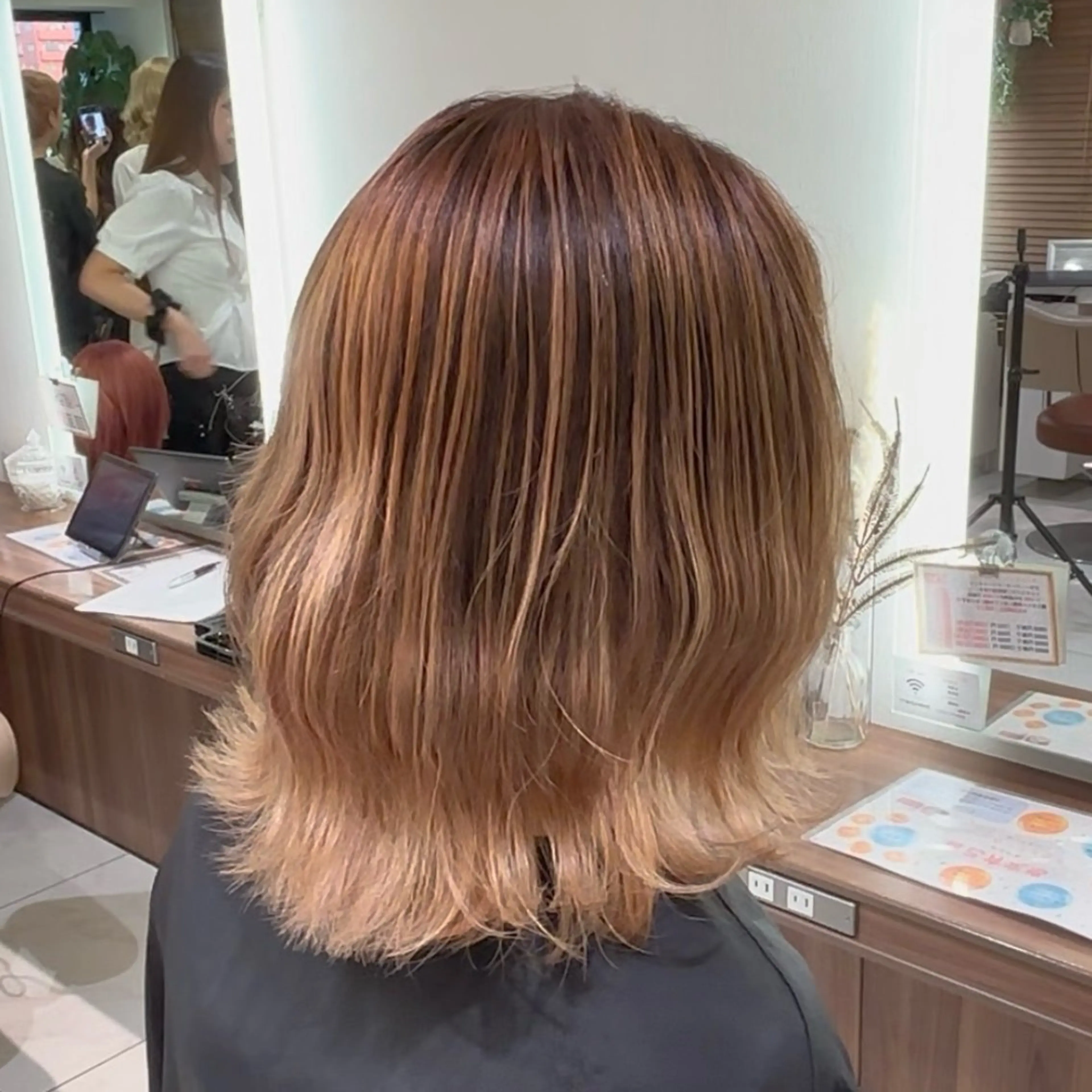 ミディアム 髪質改善 高橋凜/髪質改善/ 縮毛矯正/カラーのヘアスタイル