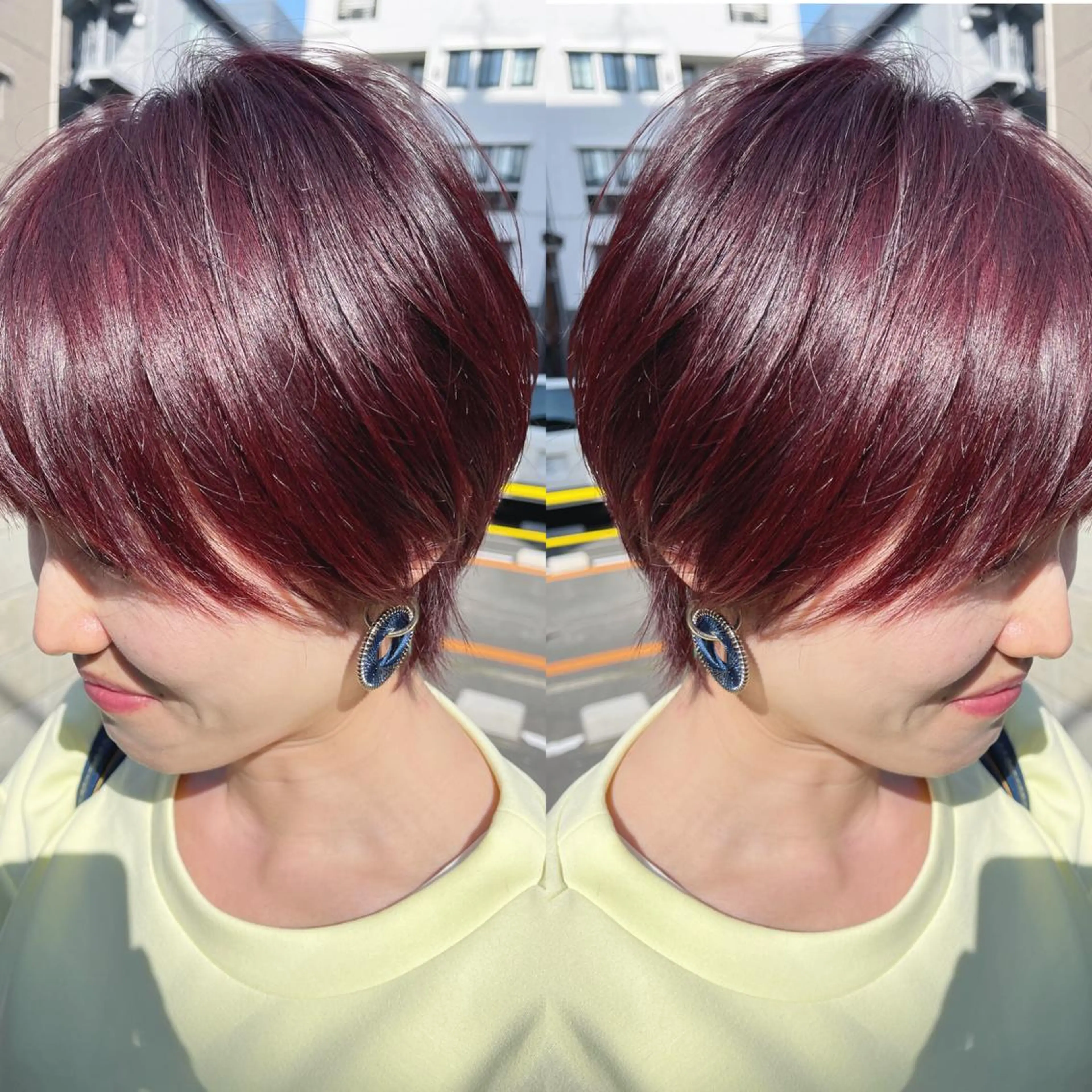 ショート ショートボブ ボブ ショートヘア カット ヘアカラー トリートメント H (エイチ) 烏丸御池店のヘアスタイル