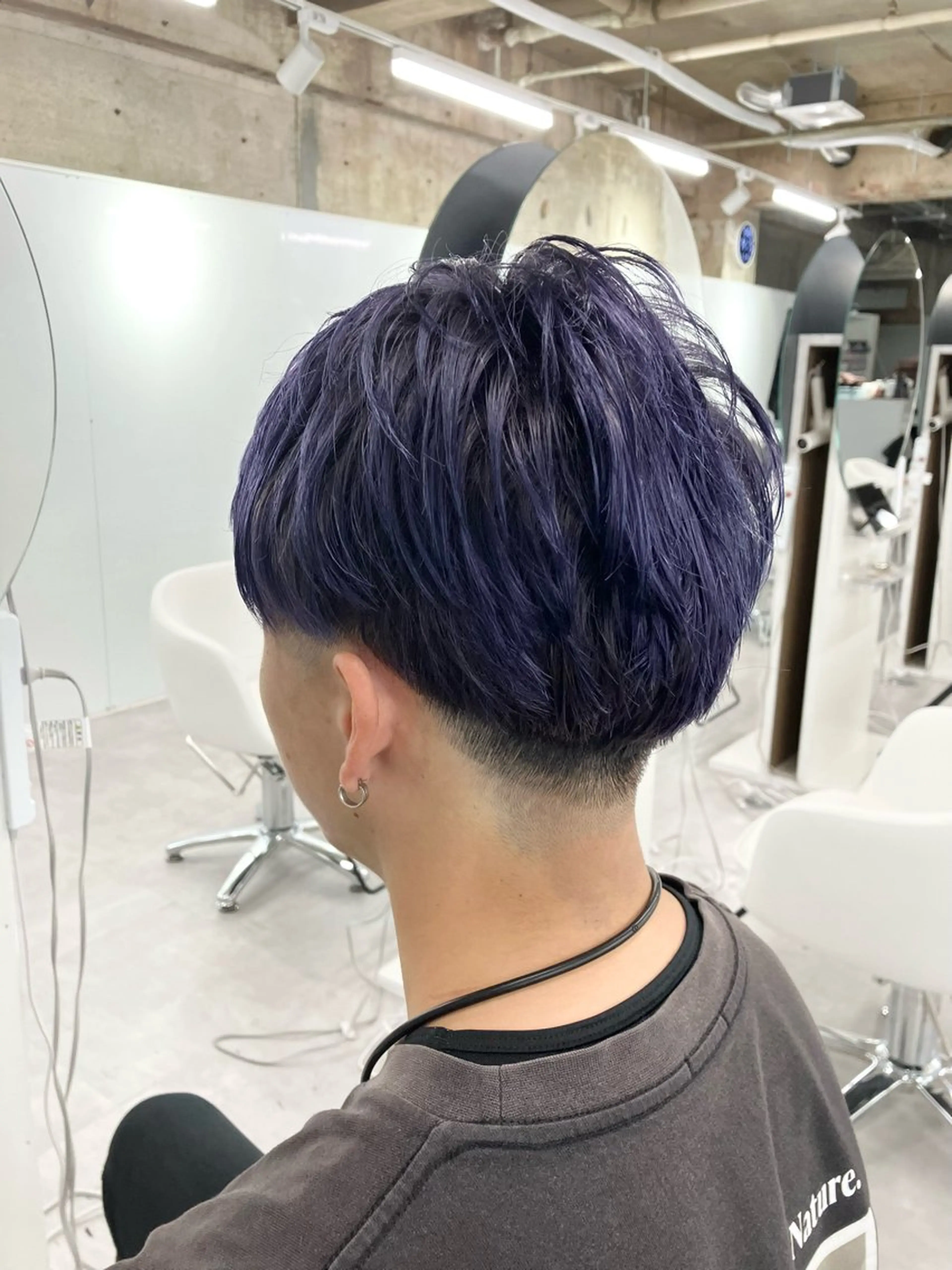 ショート カラー メンズ フェードカット door white hideのヘアスタイル