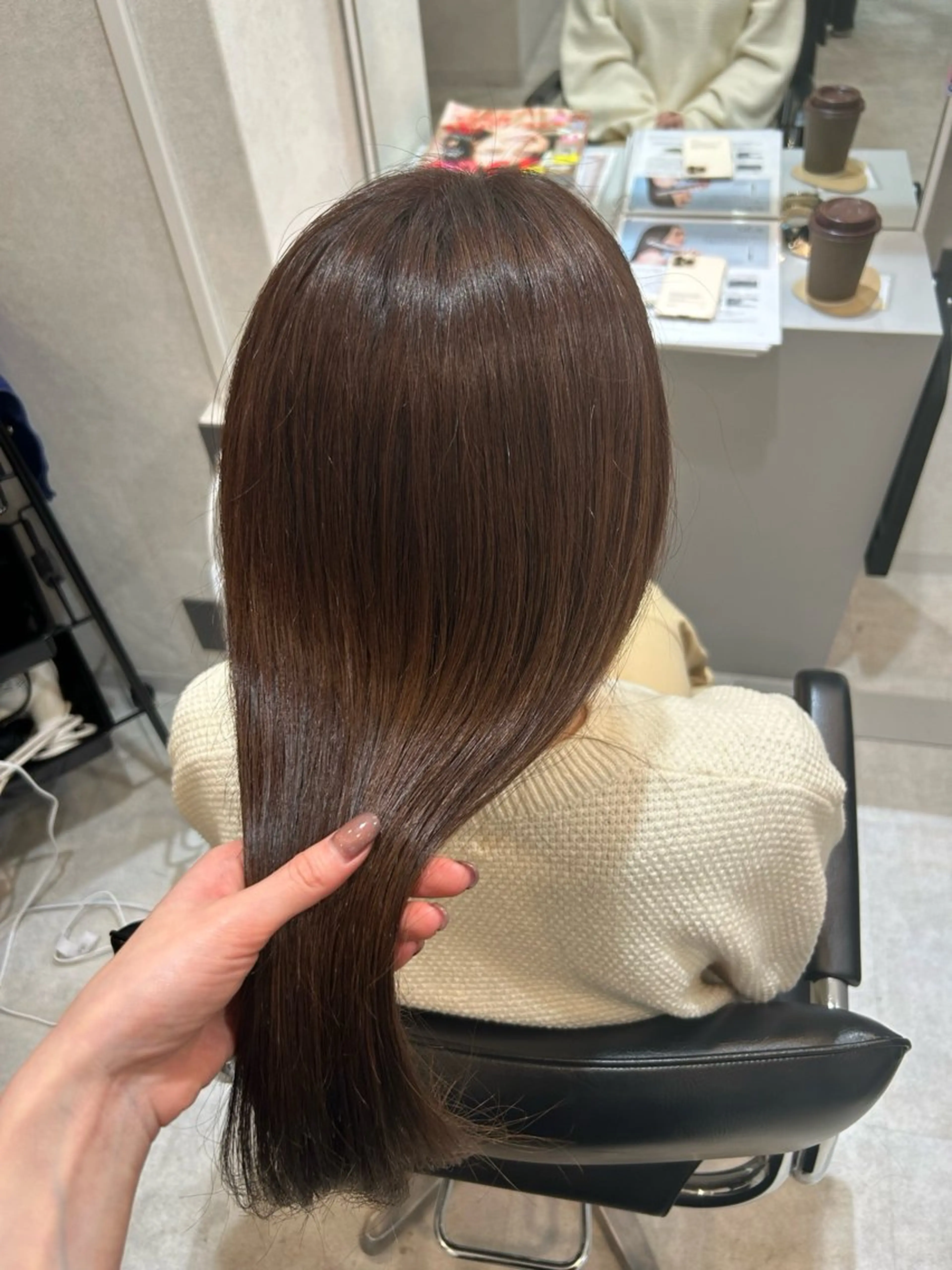 カラー 柔らかい縮毛矯正/ ボブ/北林のヘアスタイル