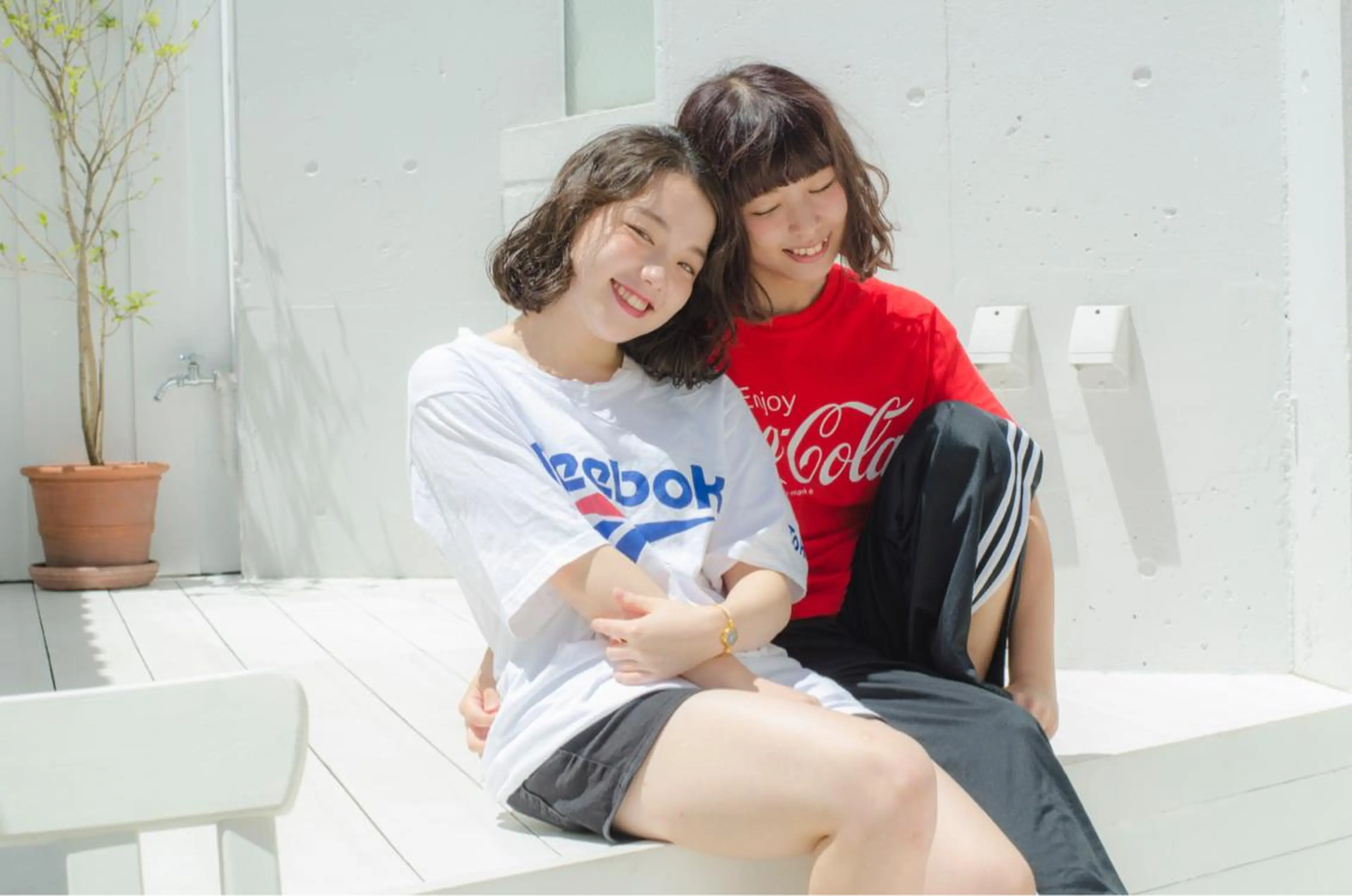 ミディアム カラー パーマ 榎園 由美のヘアスタイル