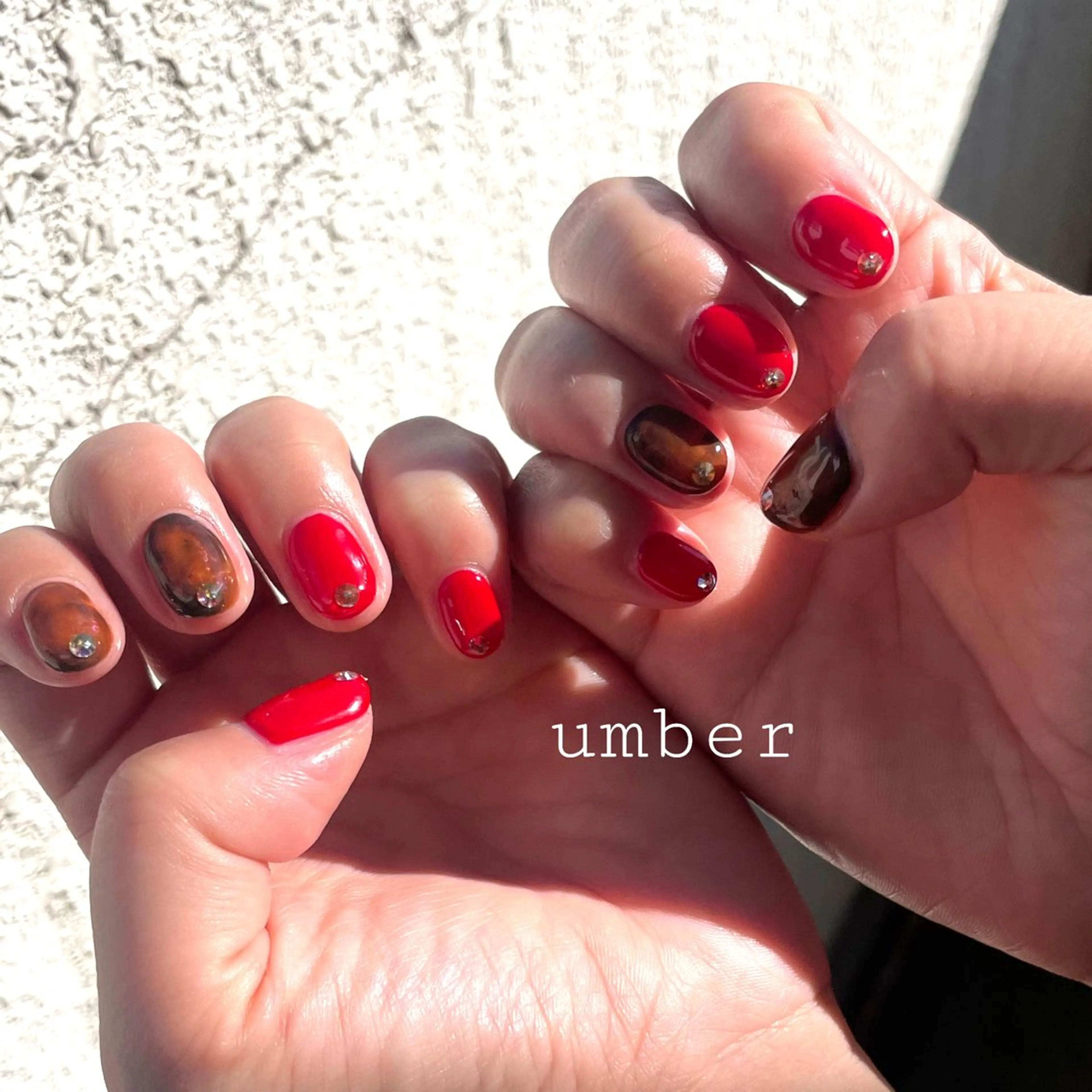 ネイル ハンドネイル umber 三茶1分のネイルデザイン