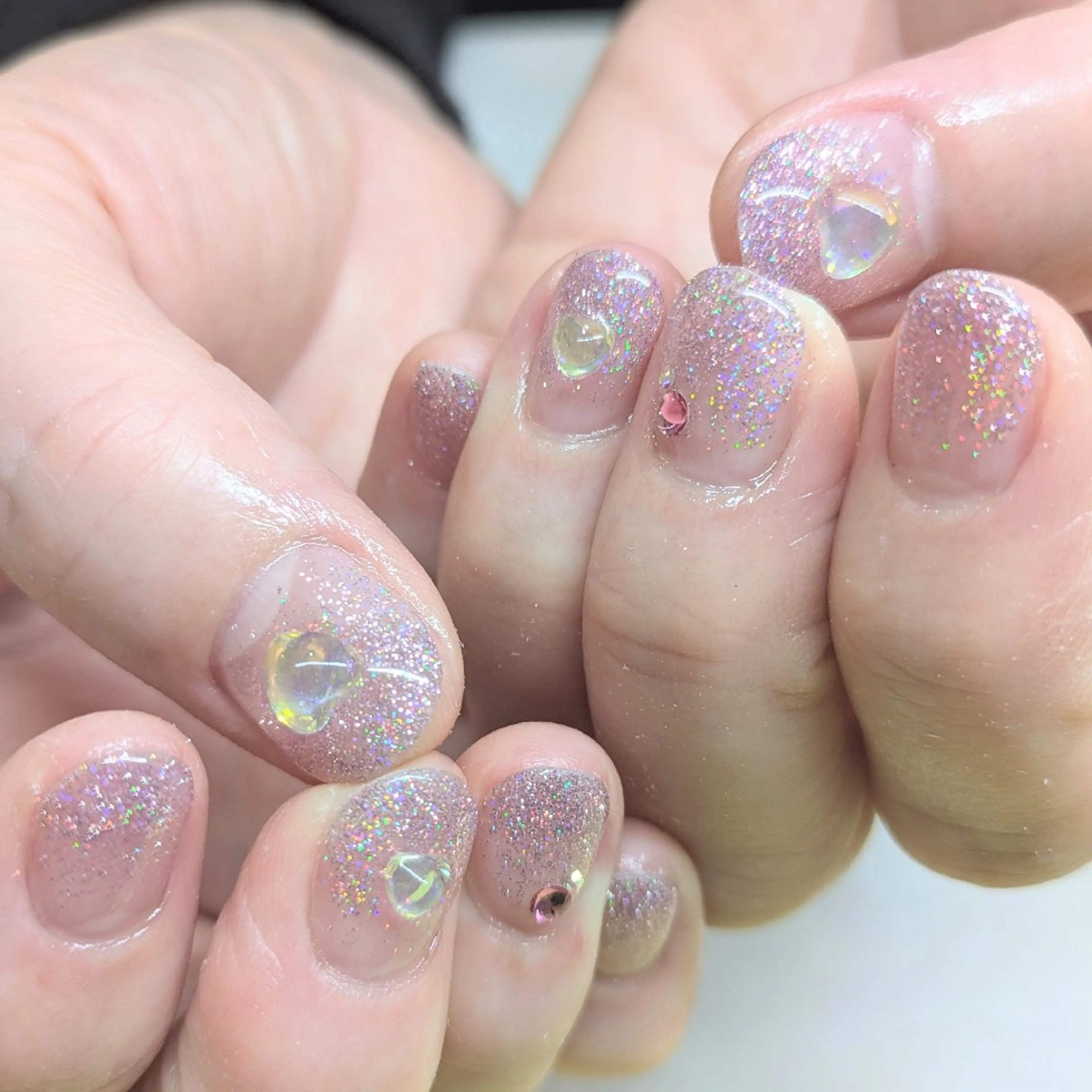 ネイル ラメ(グリッター) ラメグラデーション Gerbera Nailistのネイルデザイン